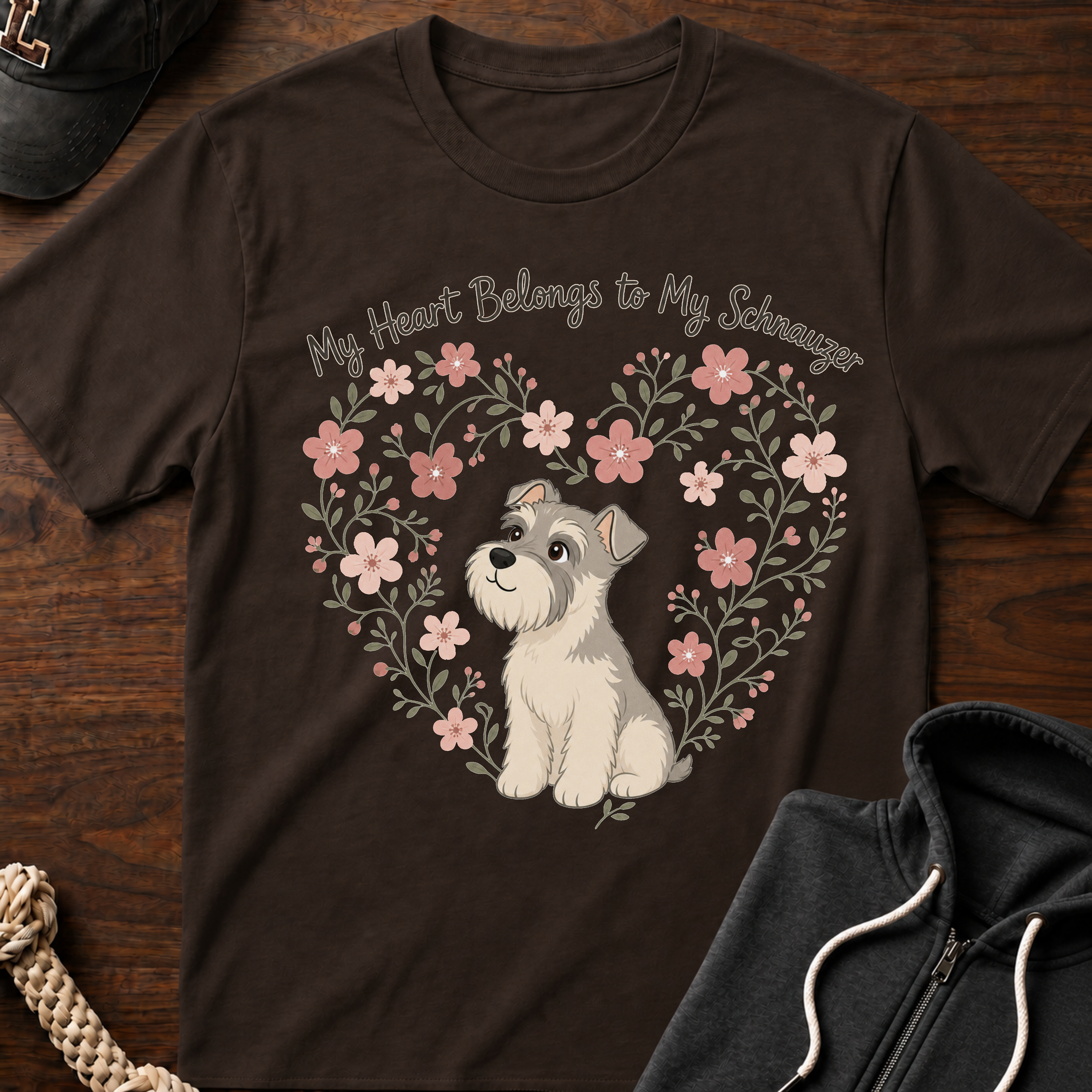 My Heart Belongs To My Schnauzer T-Shirt