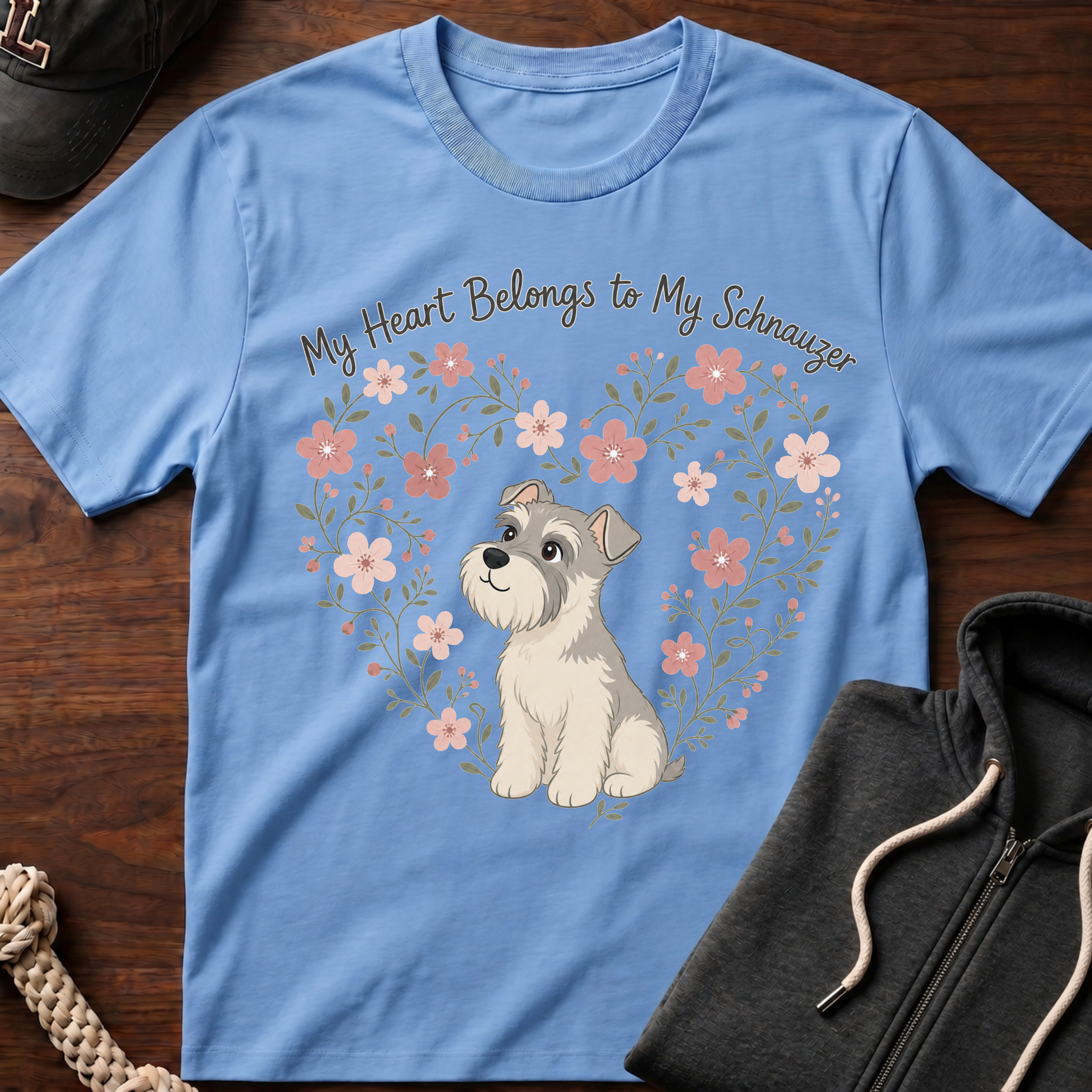 My Heart Belongs To My Schnauzer T-Shirt