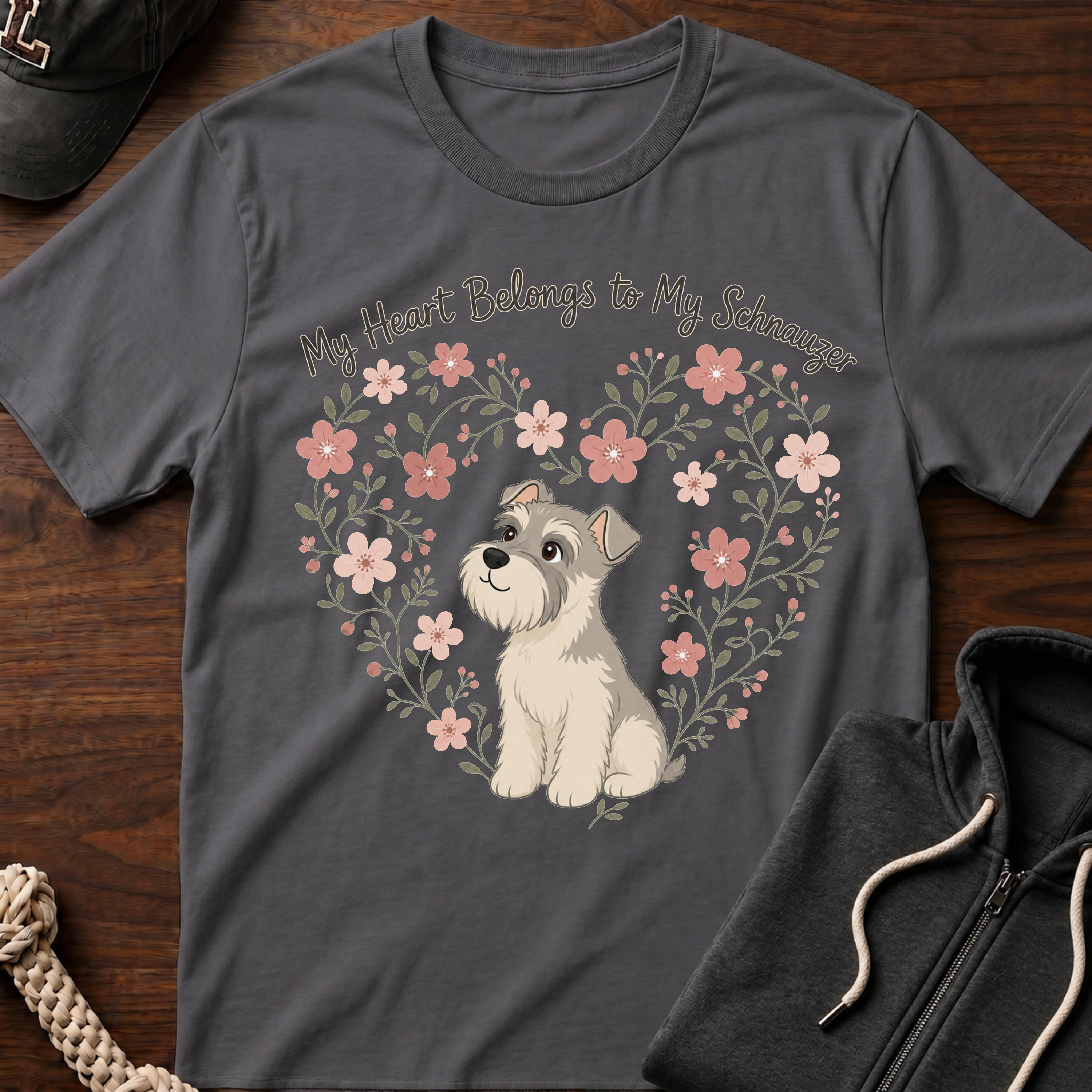 My Heart Belongs To My Schnauzer T-Shirt