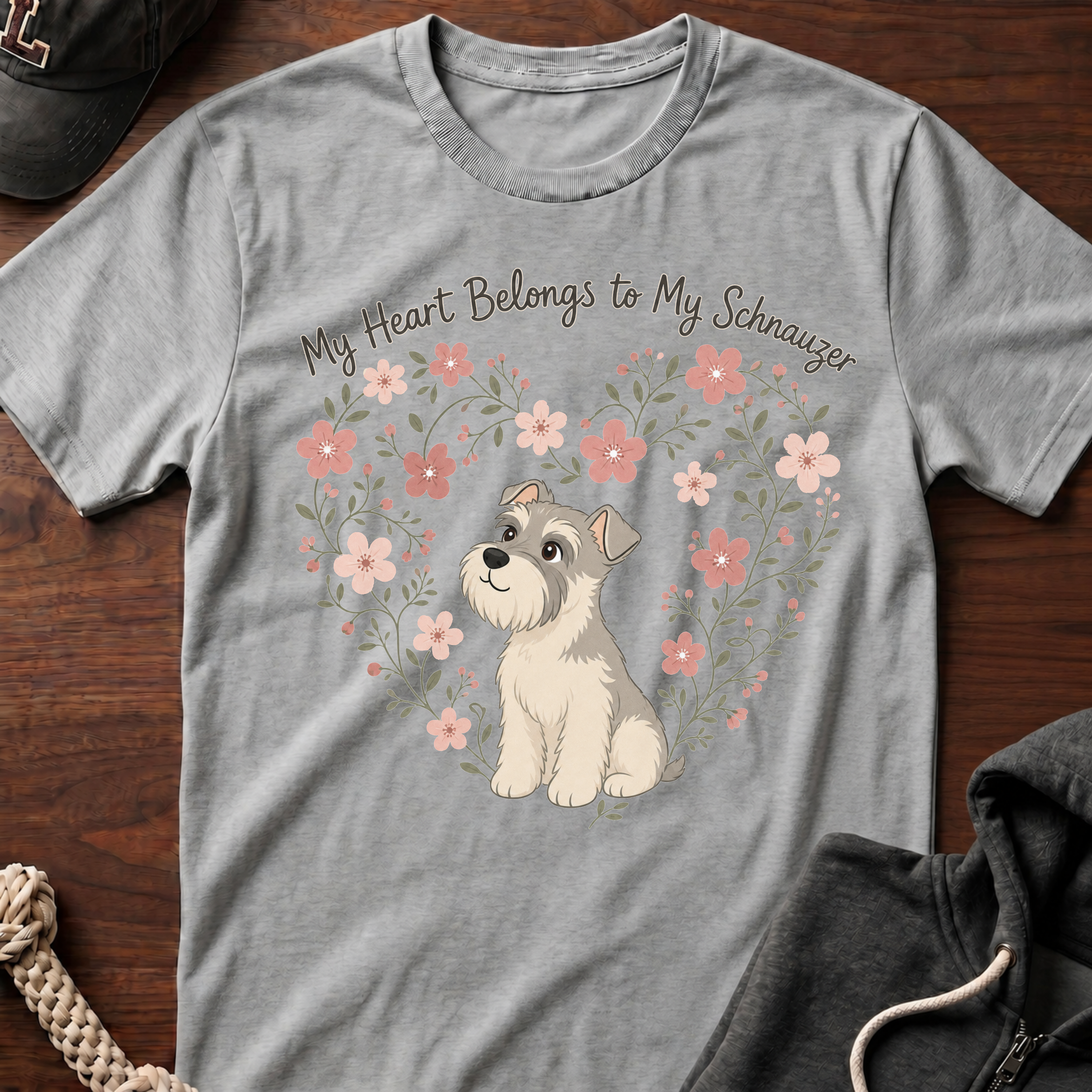 My Heart Belongs To My Schnauzer T-Shirt