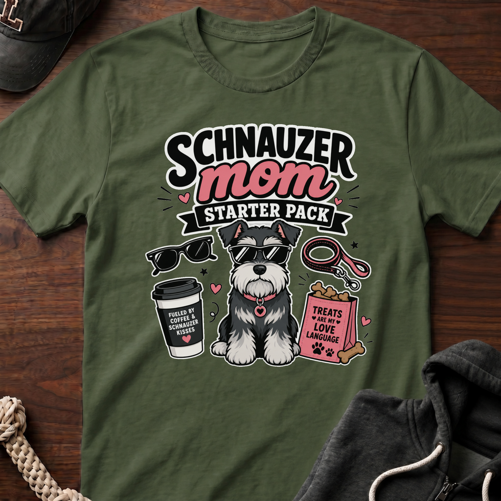 Schnauzer Mom Starter Pack T-Shirt