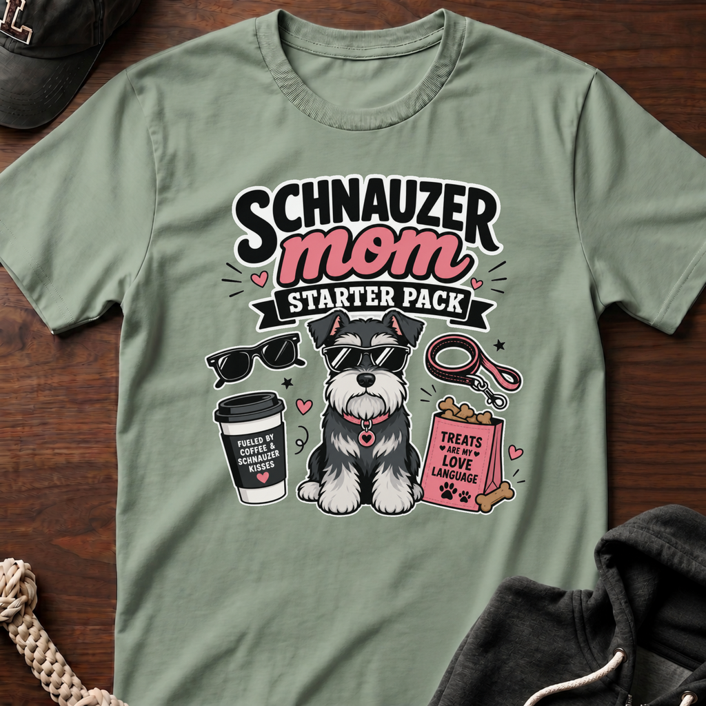 Schnauzer Mom Starter Pack T-Shirt