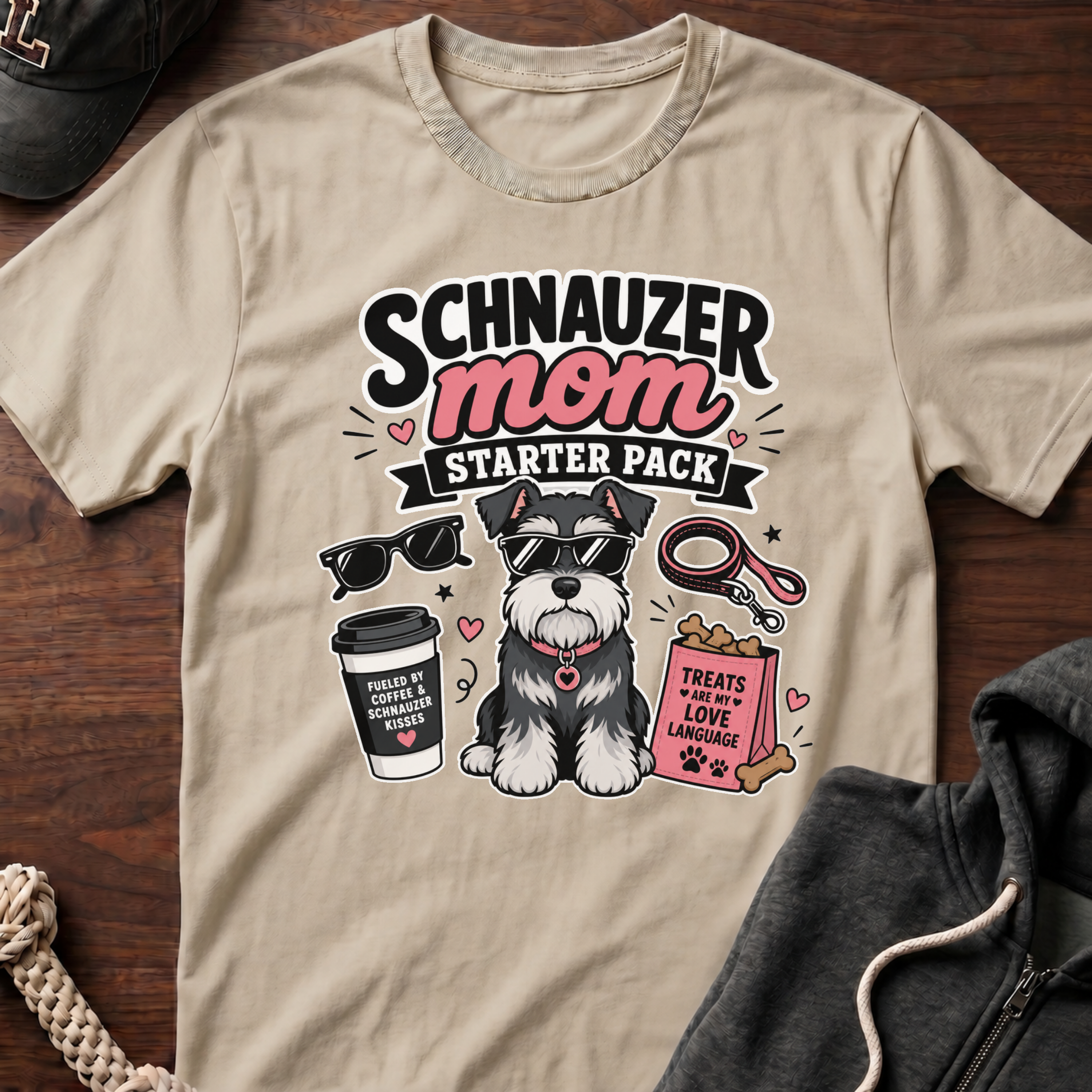 Schnauzer Mom Starter Pack T-Shirt