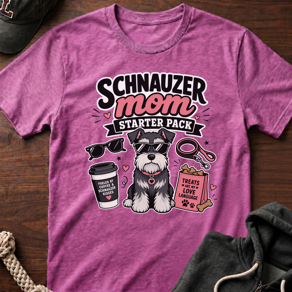 Schnauzer Mom Starter Pack T-Shirt
