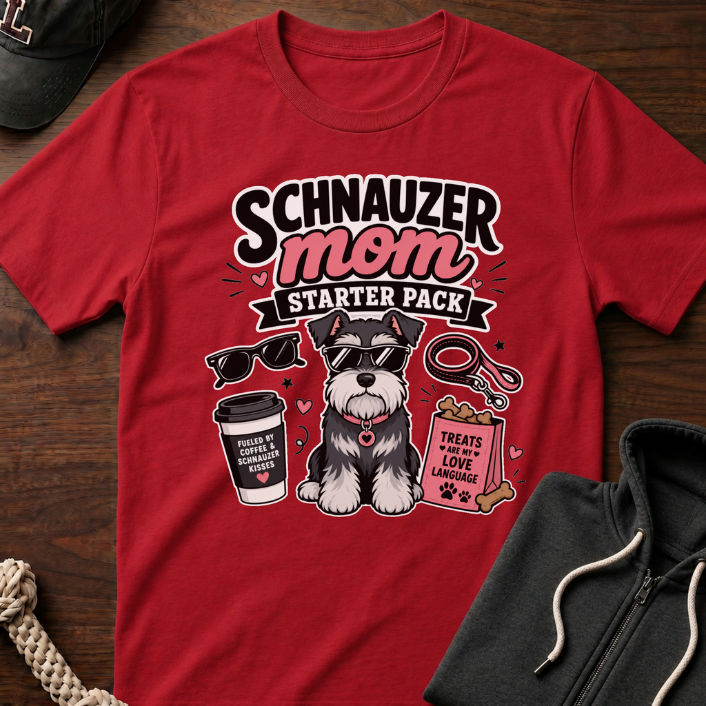 Schnauzer Mom Starter Pack T-Shirt