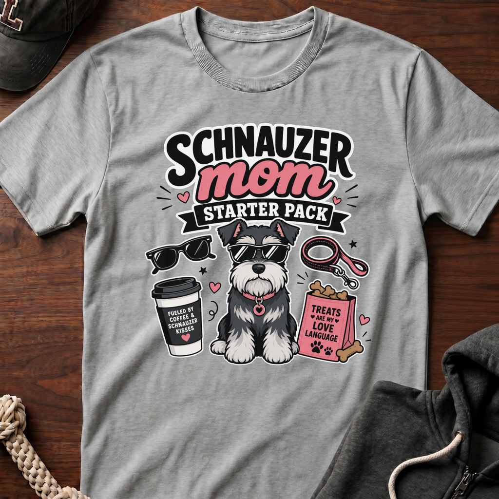 Schnauzer Mom Starter Pack T-Shirt