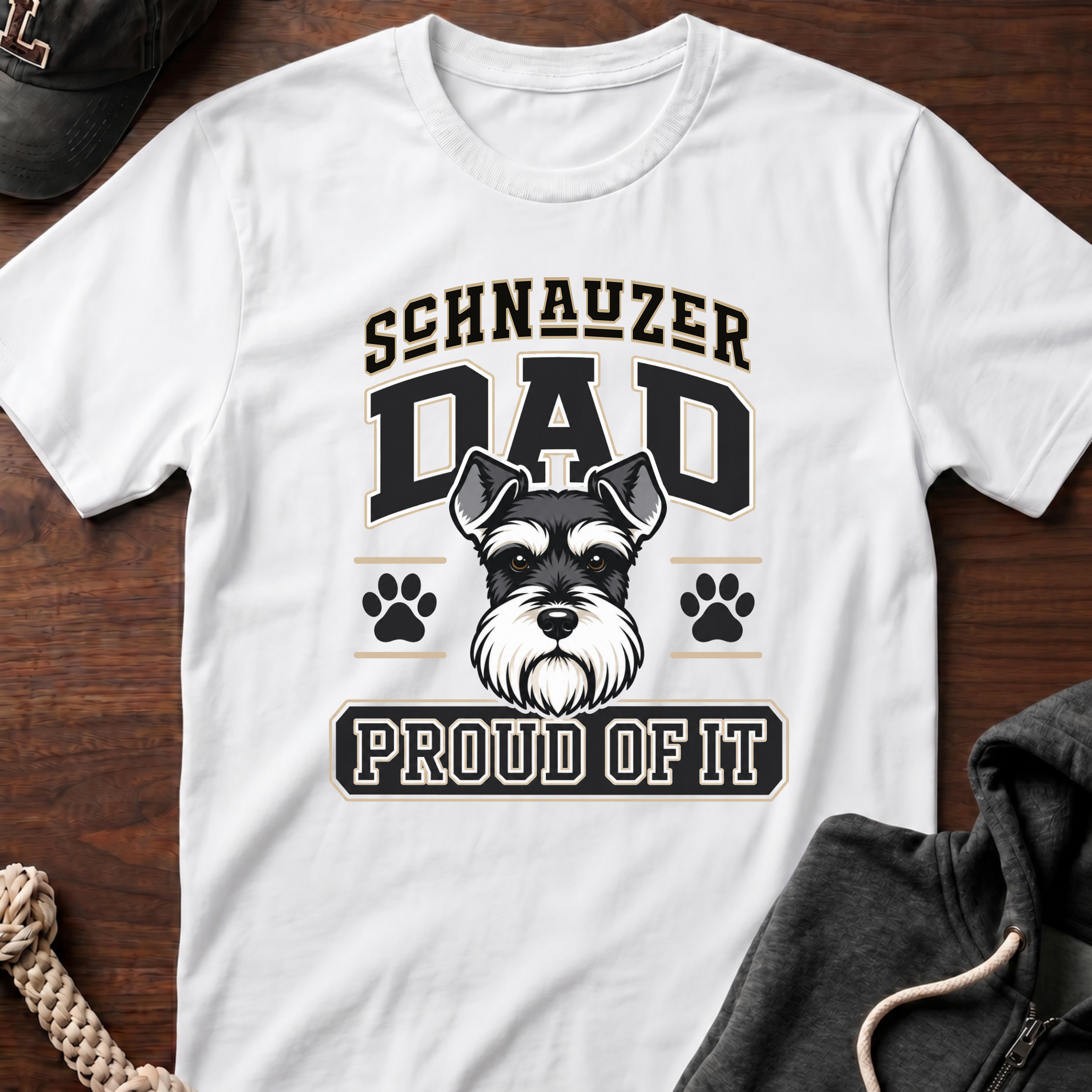 Schnauzer Dad Proud Of It T-Shirt