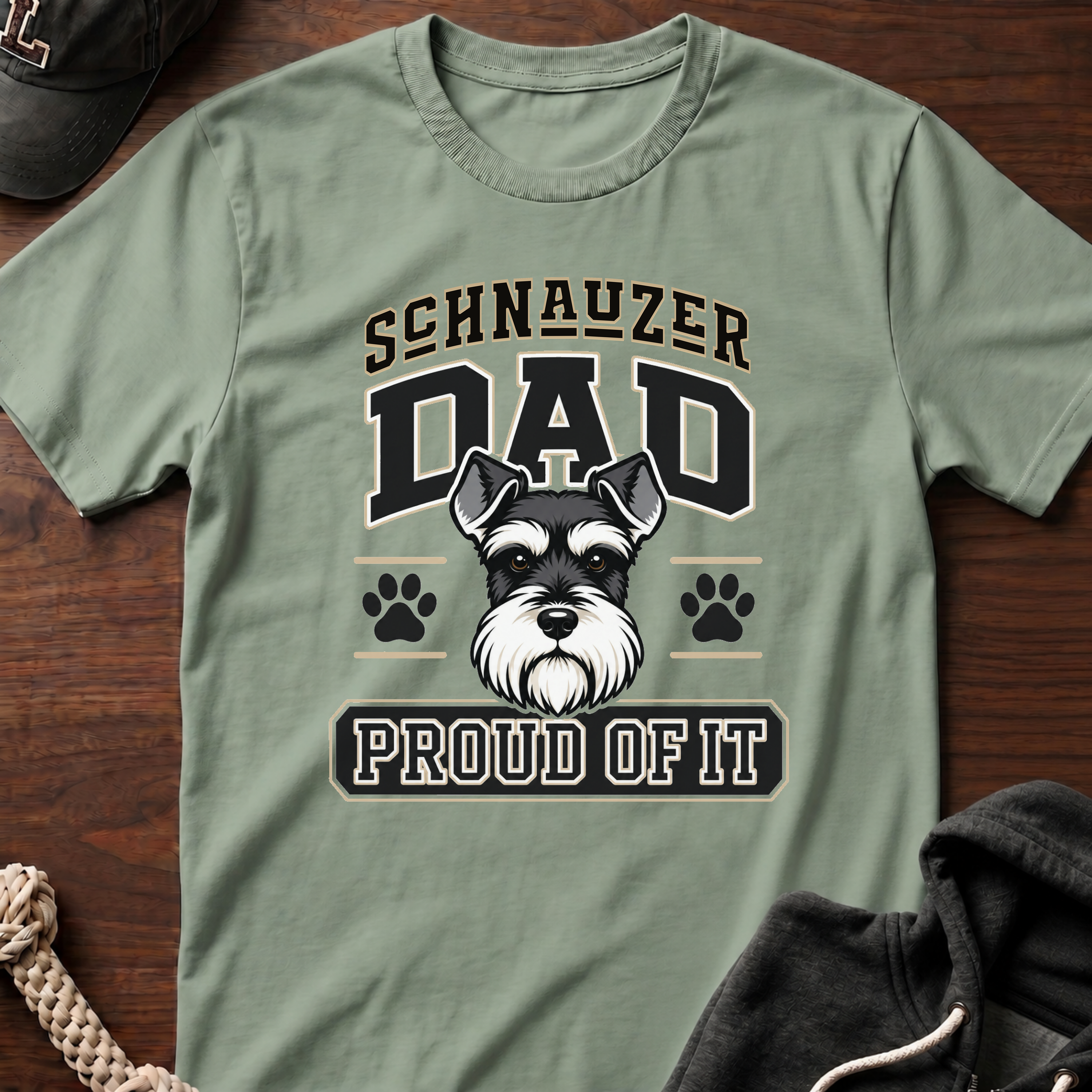 Schnauzer Dad Proud Of It T-Shirt
