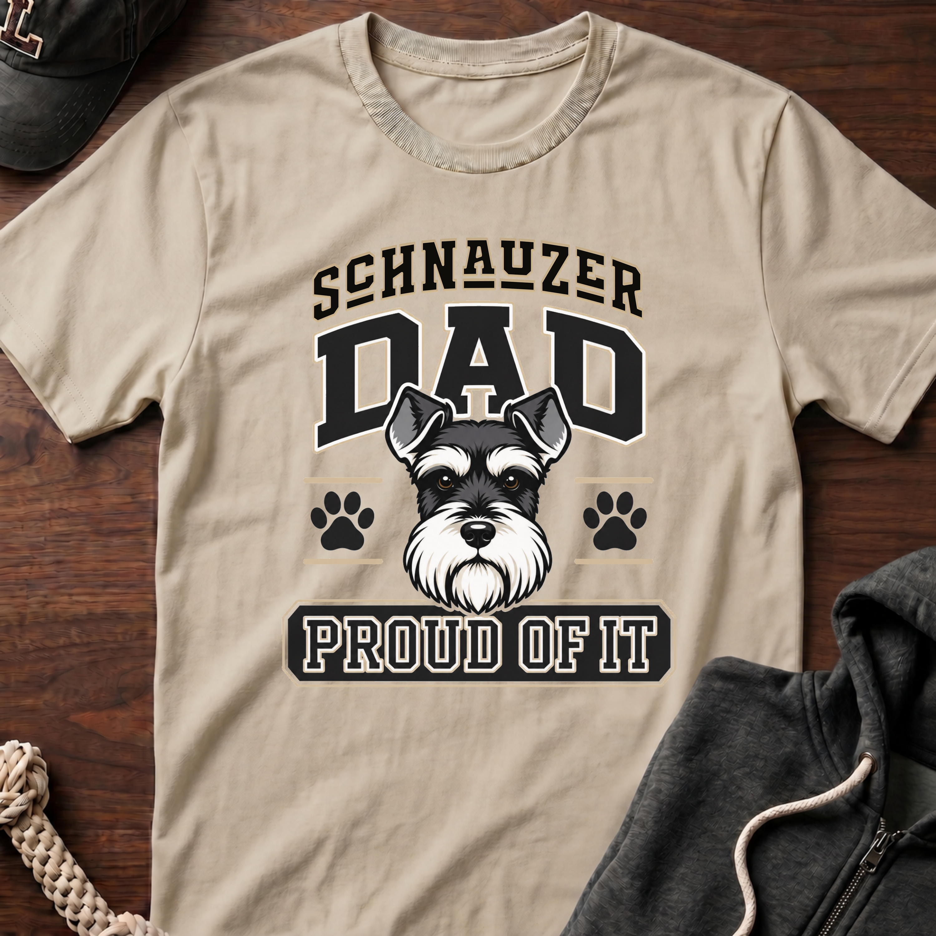 Schnauzer Dad Proud Of It T-Shirt
