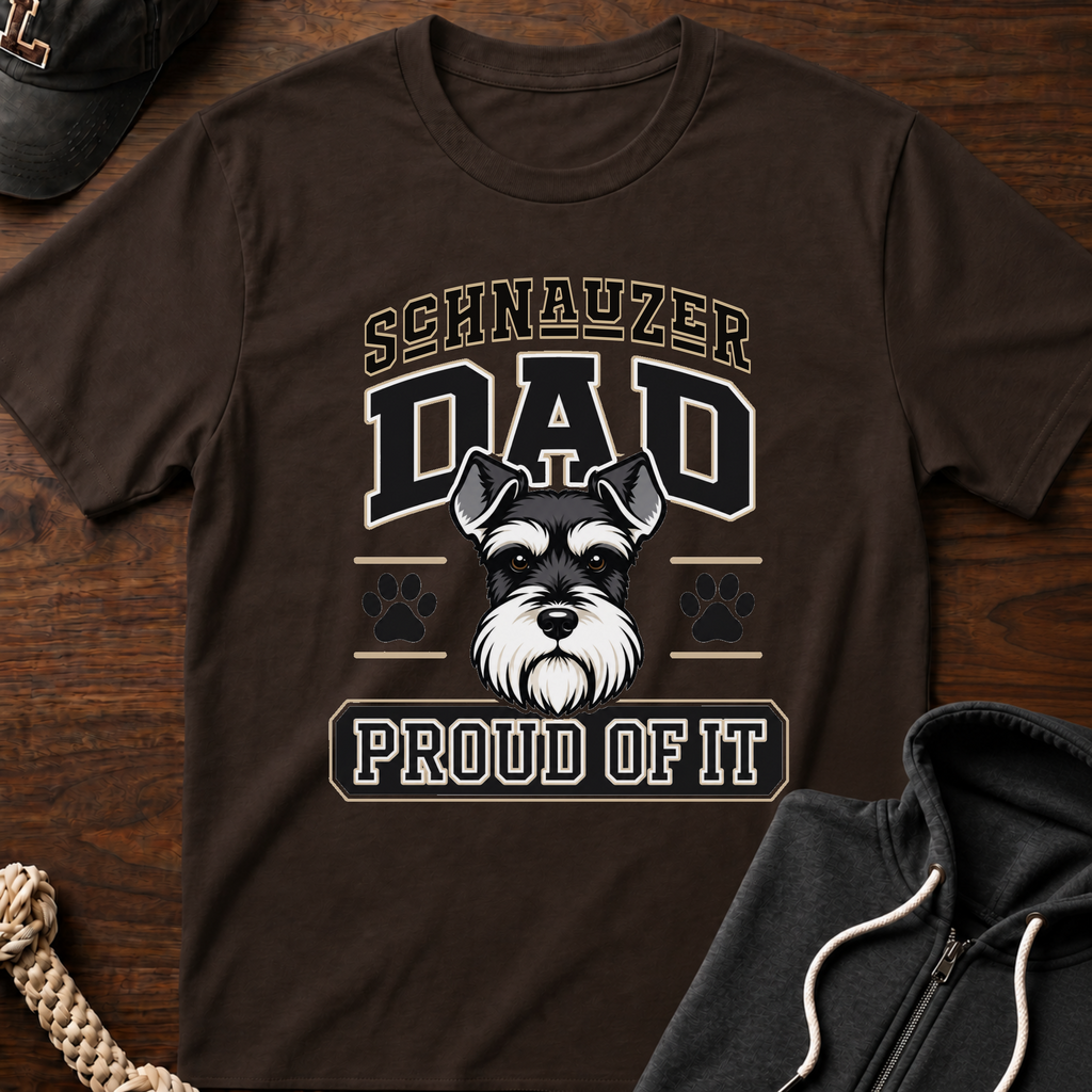 Schnauzer Dad Proud Of It T-Shirt