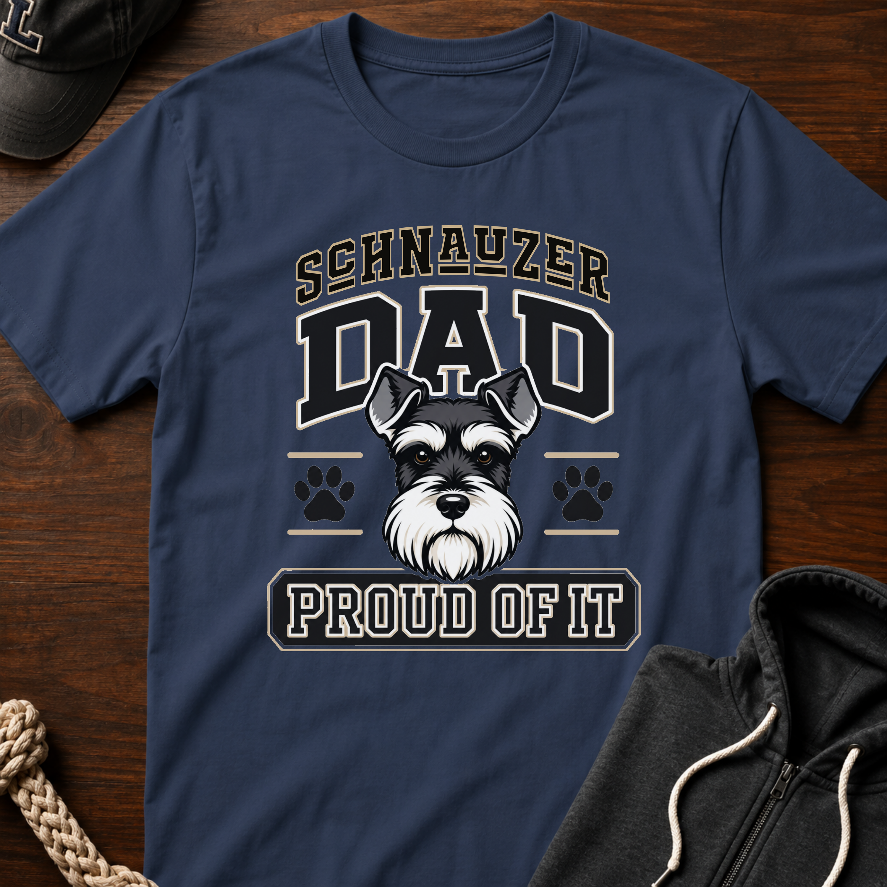 Schnauzer Dad Proud Of It T-Shirt