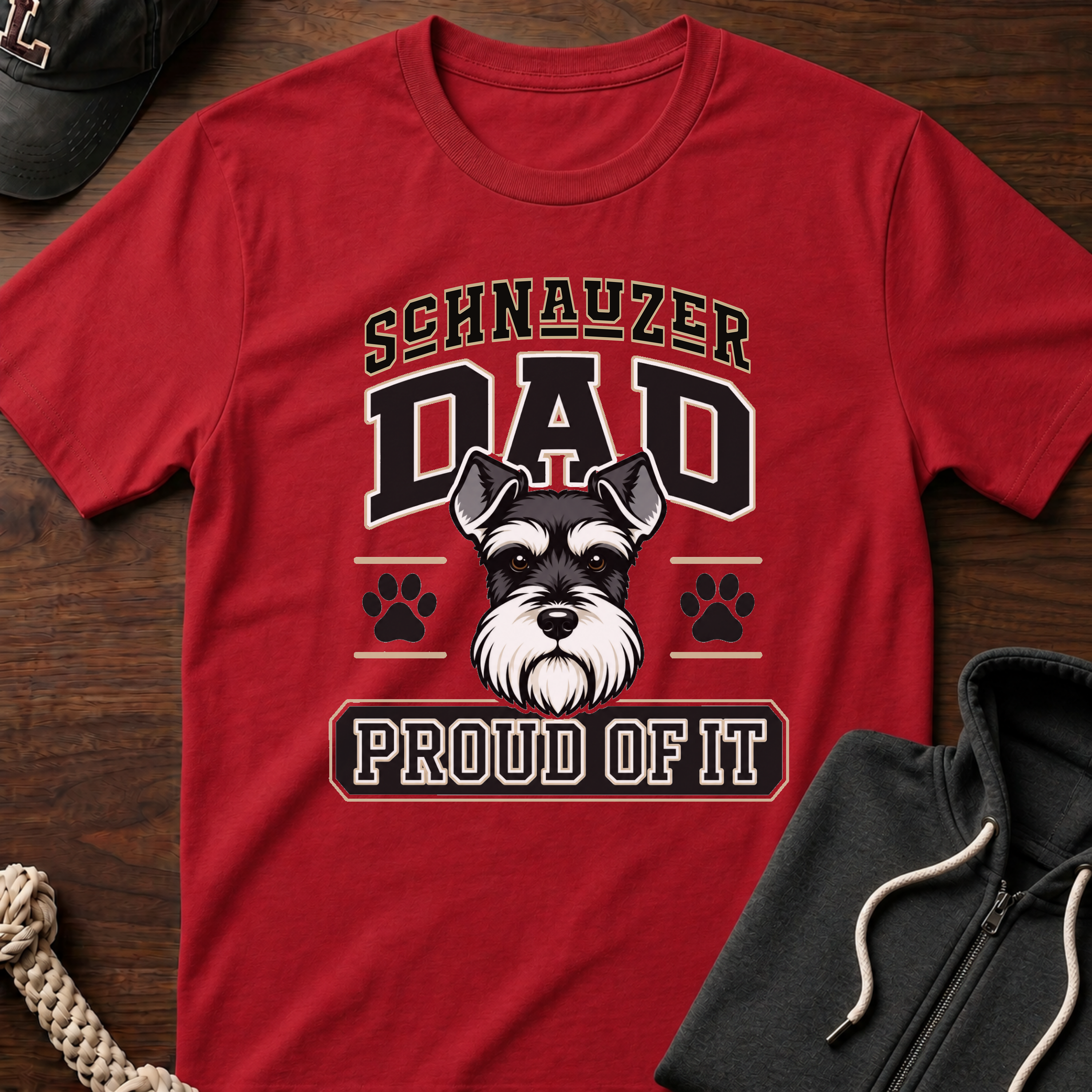 Schnauzer Dad Proud Of It T-Shirt
