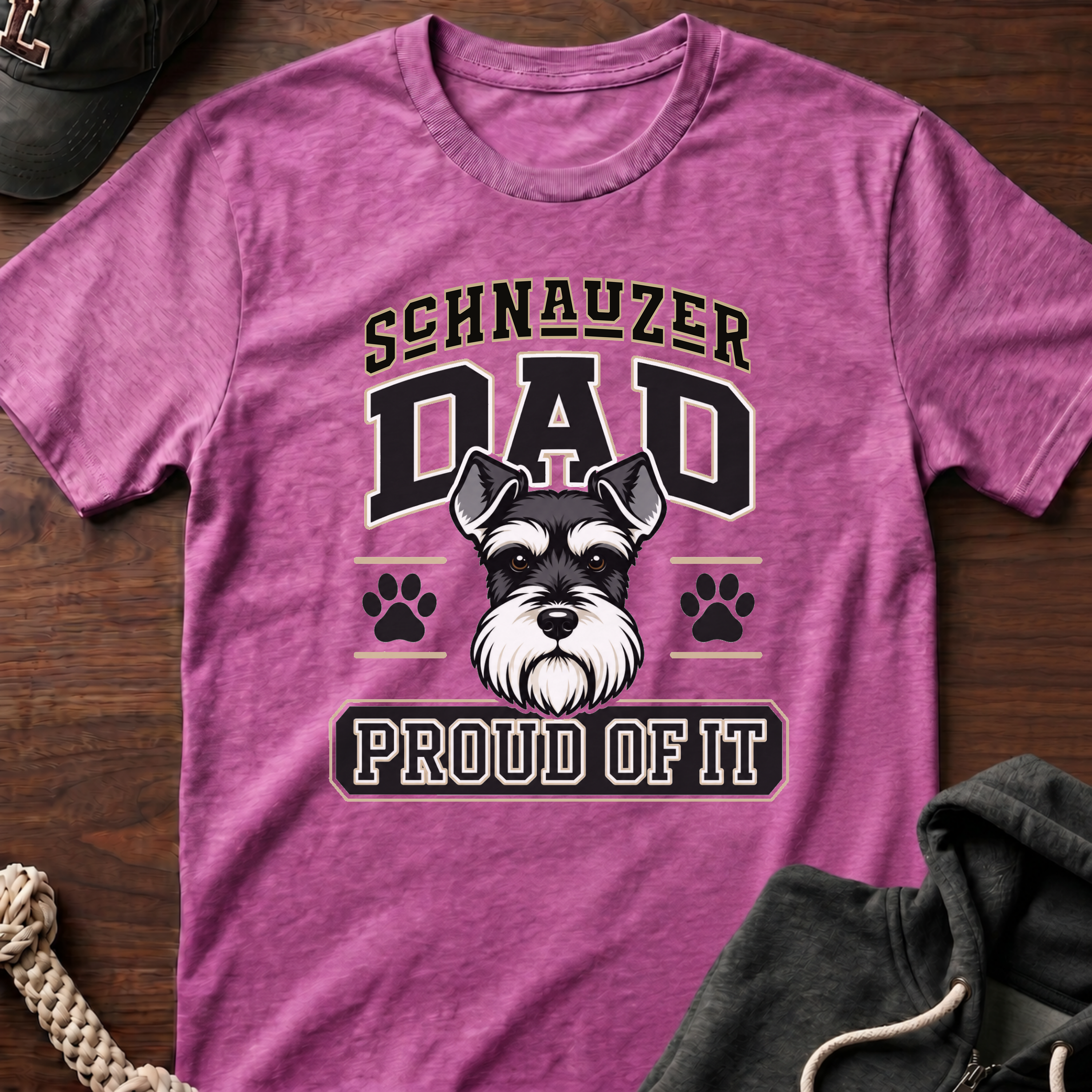 Schnauzer Dad Proud Of It T-Shirt