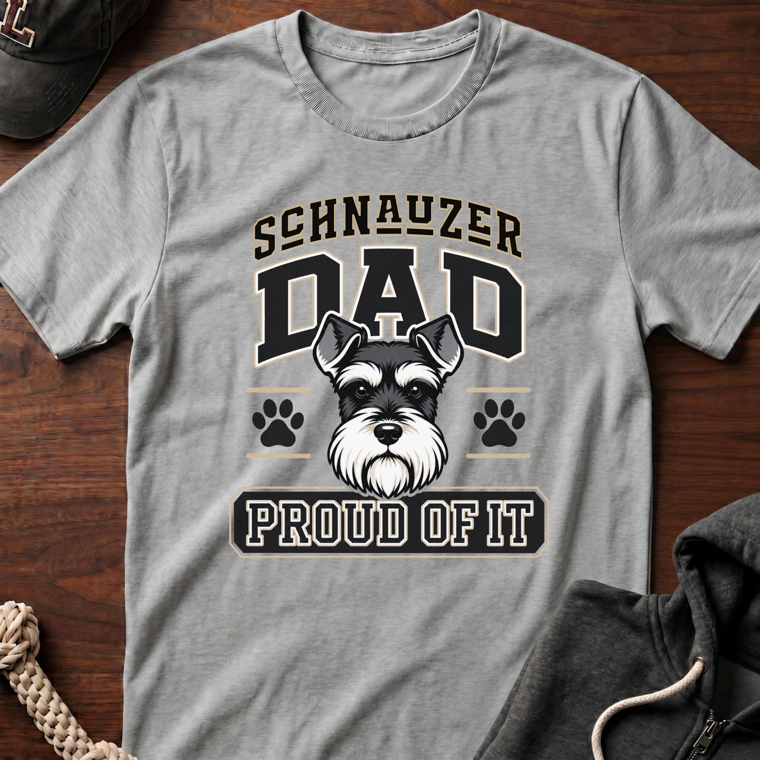Schnauzer Dad Proud Of It T-Shirt