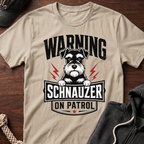 Warning Schnauzer On Patrol T-Shirt