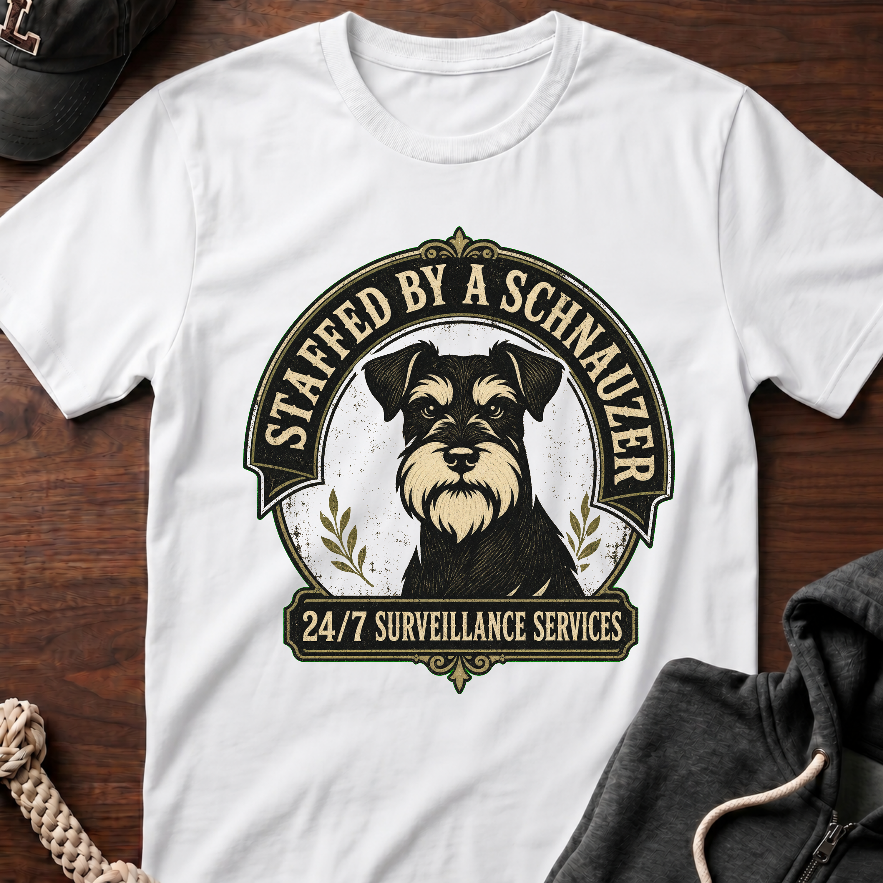 Staffed By A Schnauzer 02 T-Shirt