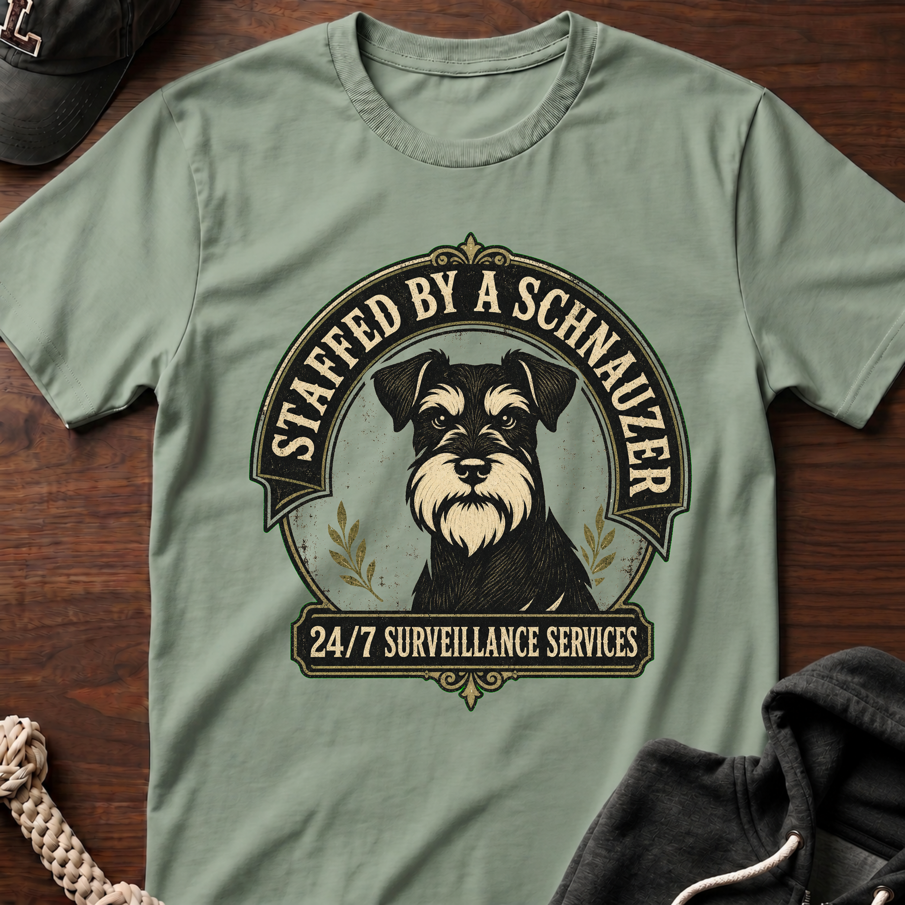 Staffed By A Schnauzer 02 T-Shirt