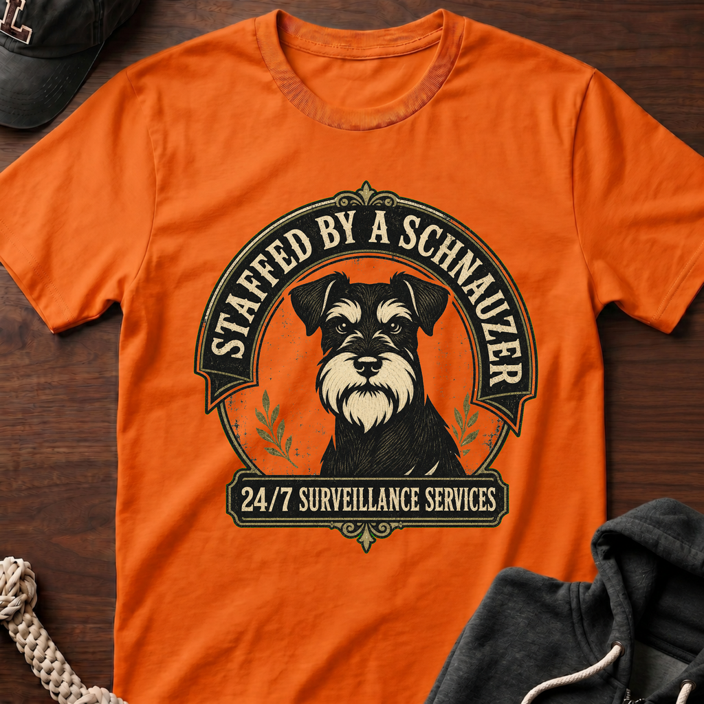 Staffed By A Schnauzer 02 T-Shirt