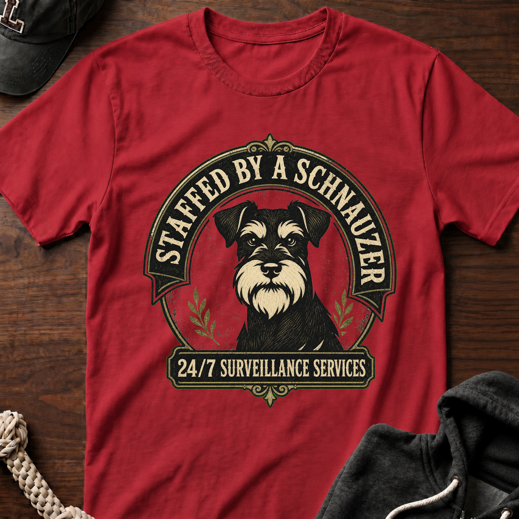 Staffed By A Schnauzer 02 T-Shirt