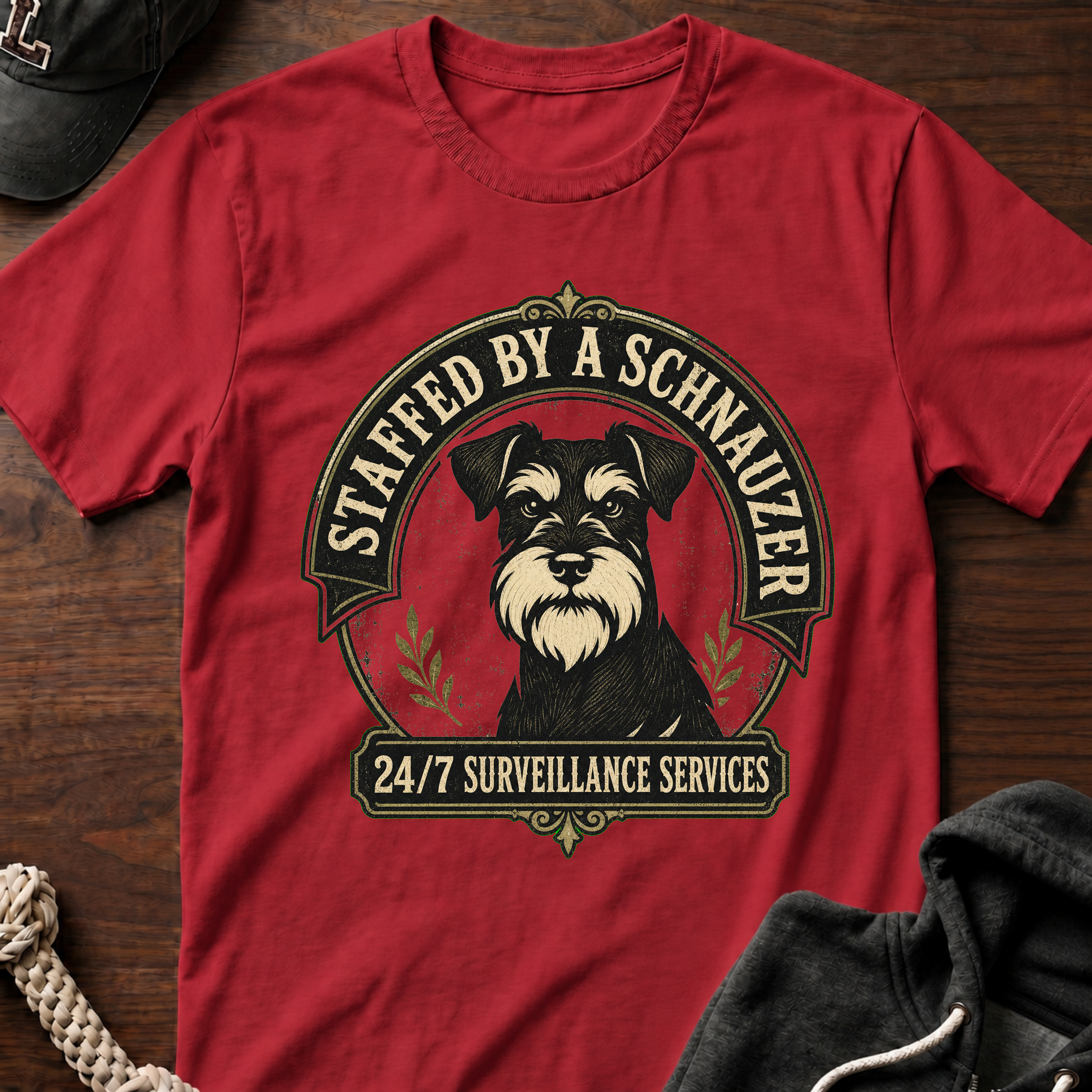 Staffed By A Schnauzer 02 T-Shirt