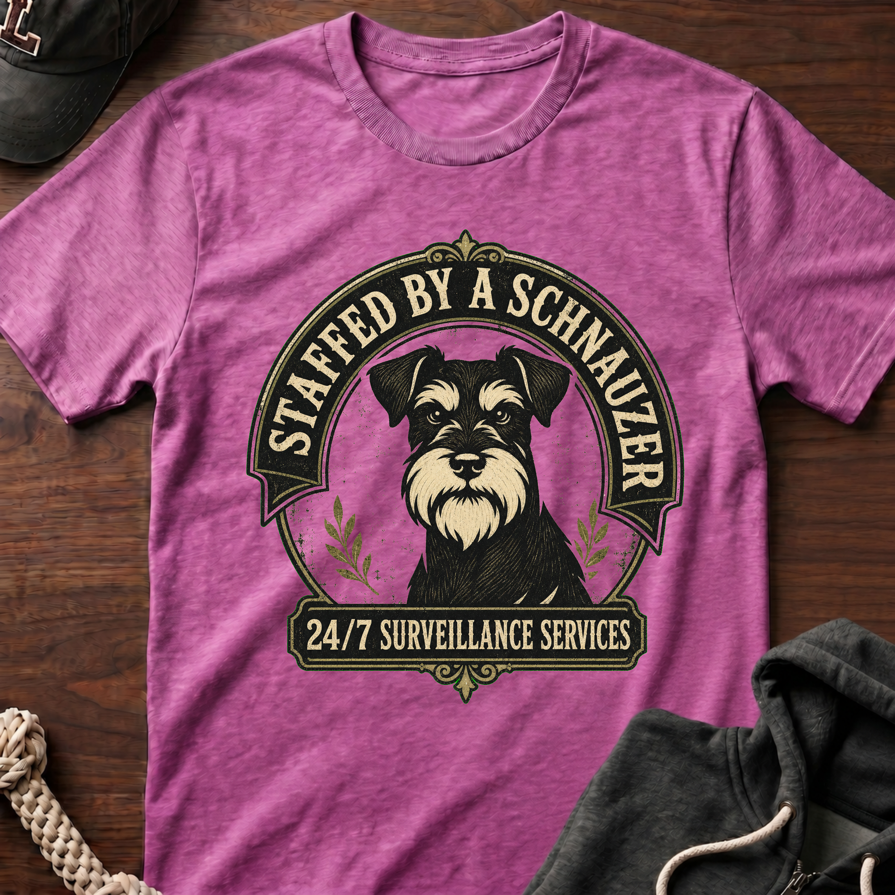 Staffed By A Schnauzer 02 T-Shirt