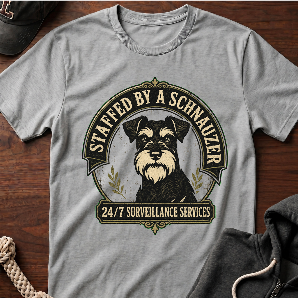 Staffed By A Schnauzer 02 T-Shirt