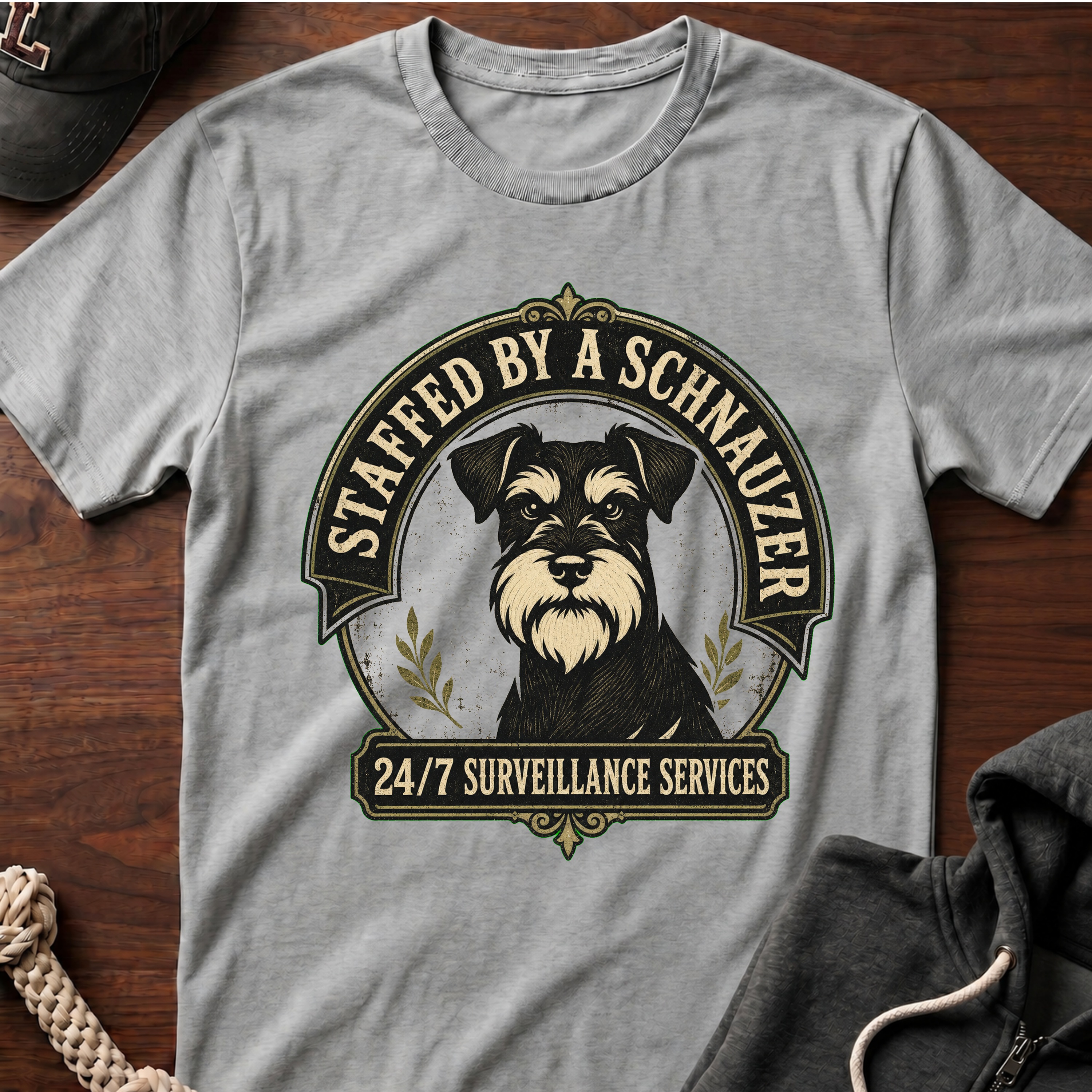 Staffed By A Schnauzer 02 T-Shirt