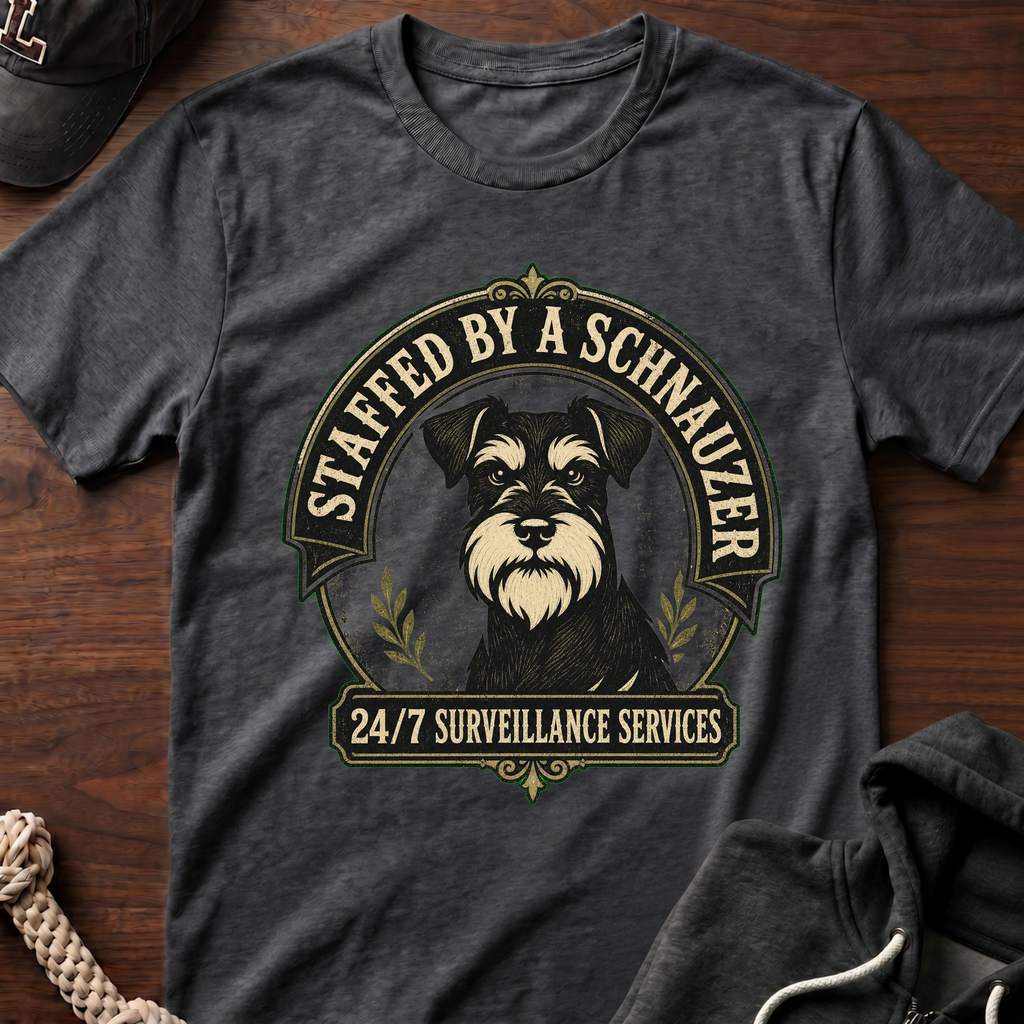 Staffed By A Schnauzer 02 T-Shirt