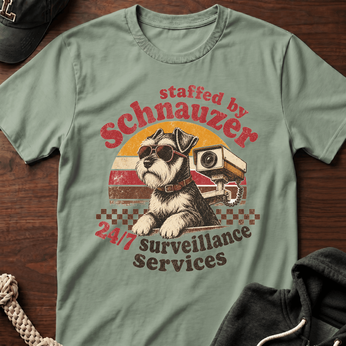 Staffed By A Schnauzer T-Shirt