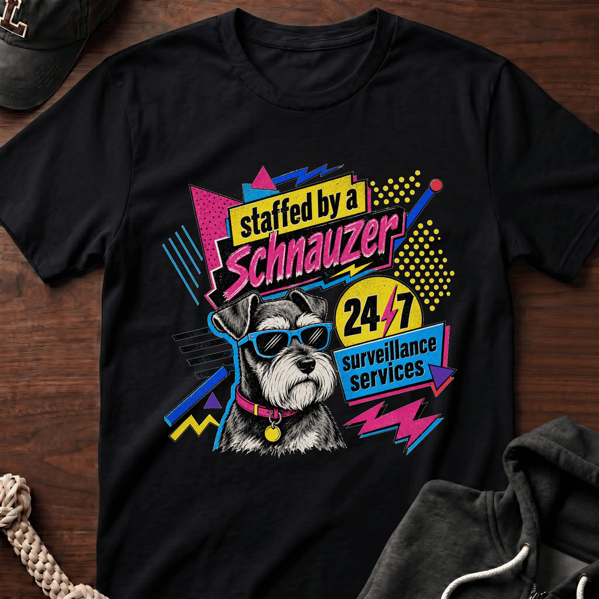 Staffed By A Schnauzer T-Shirt