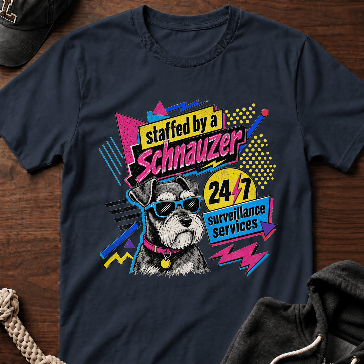 Staffed By A Schnauzer T-Shirt