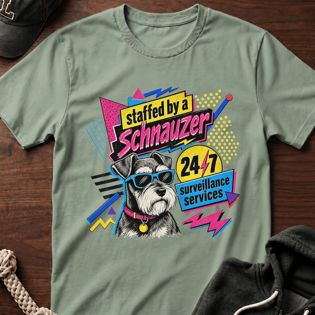Staffed By A Schnauzer T-Shirt