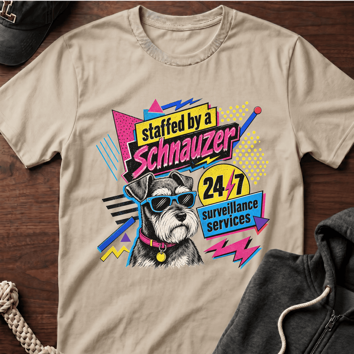 Staffed By A Schnauzer T-Shirt