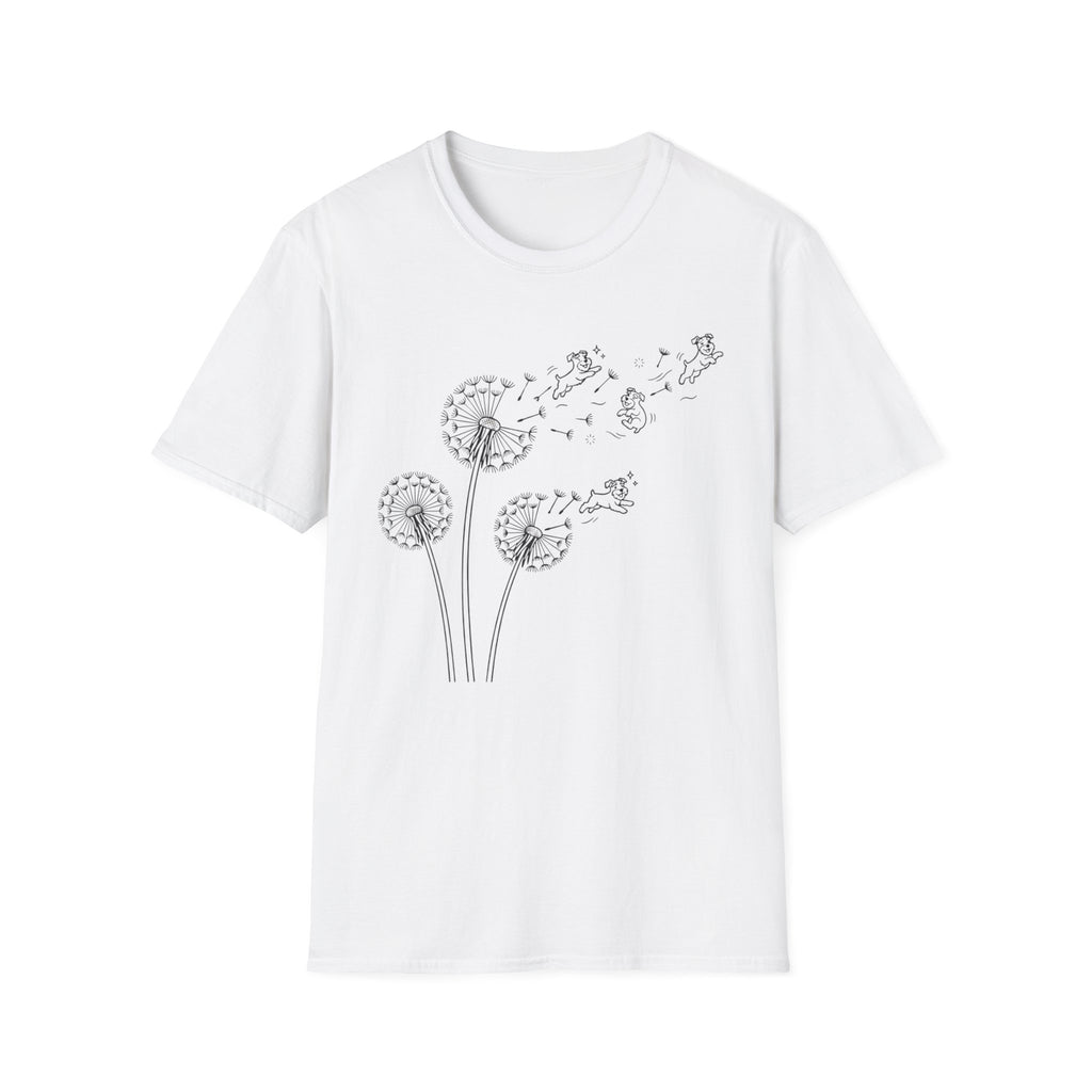 Dandelion Flight_BLACK T‑Shirt