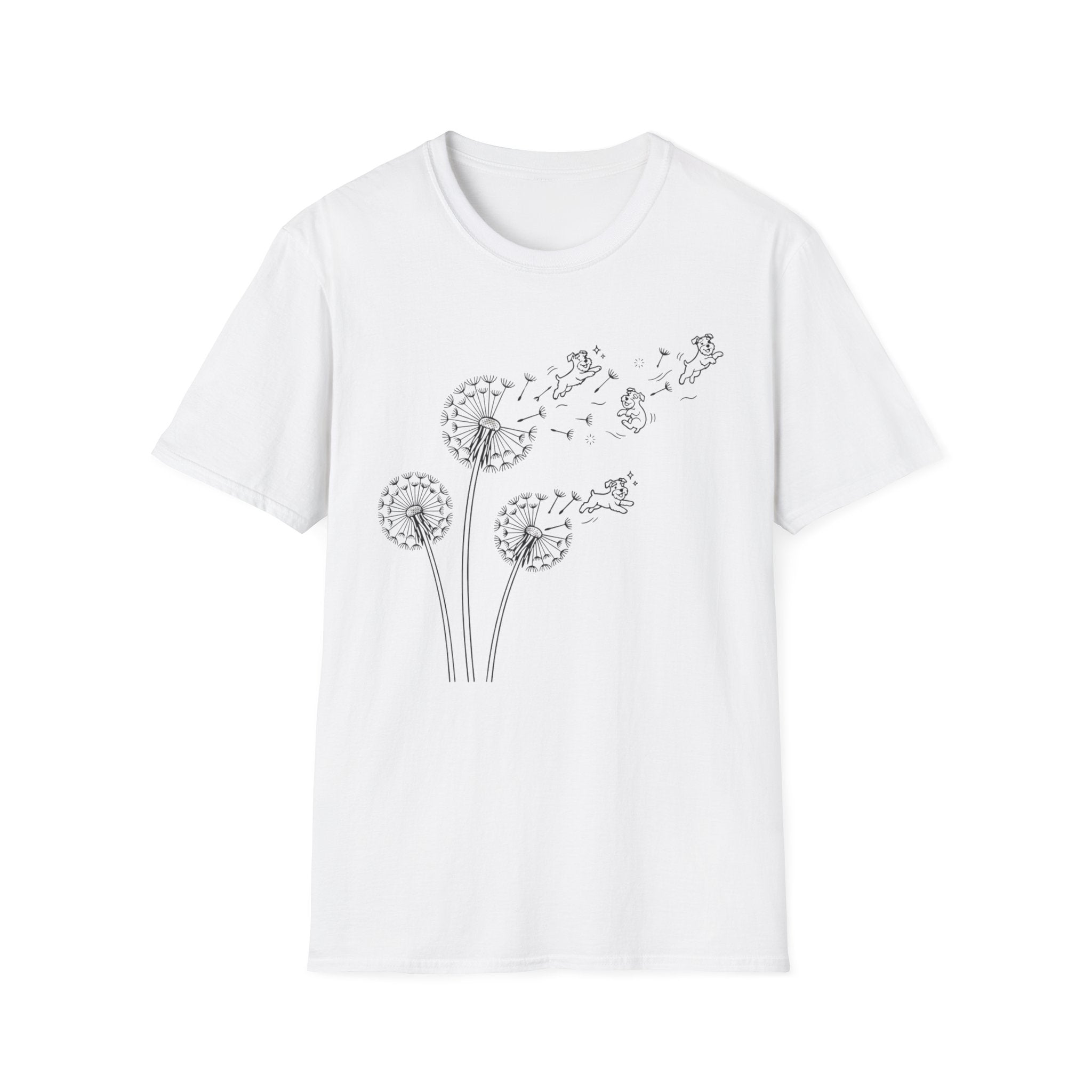 Dandelion Flight_BLACK T‑Shirt