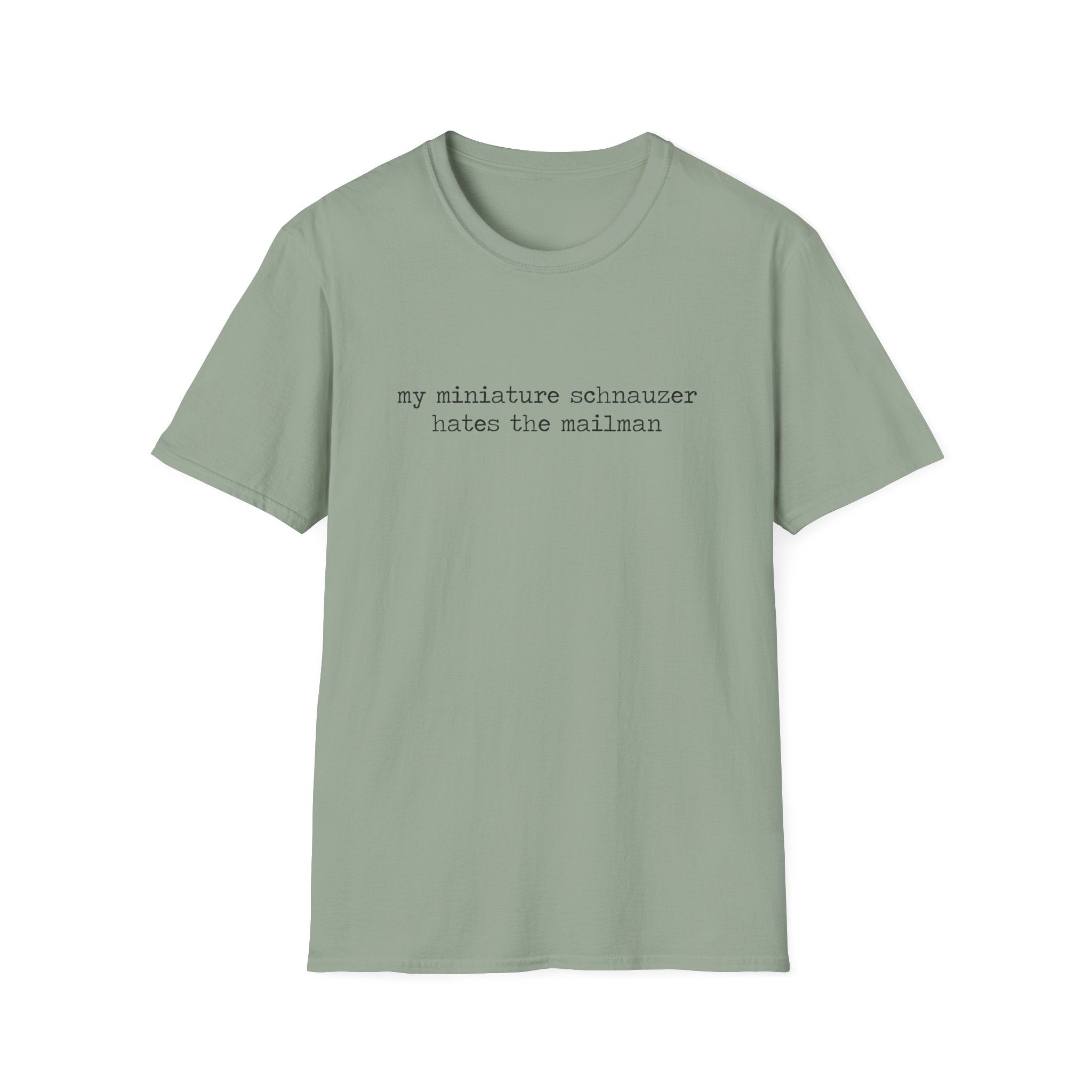 hates the mailman_BLACK T‑Shirt