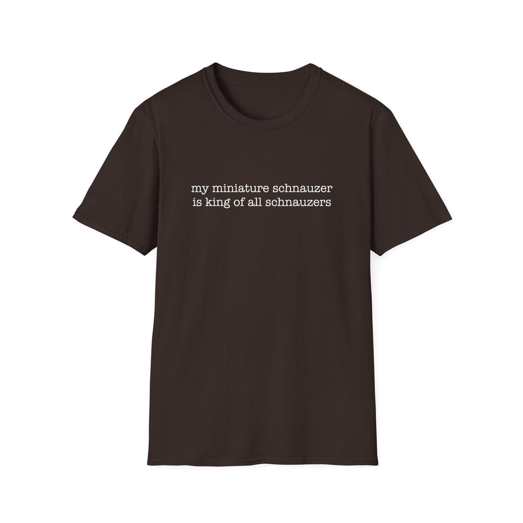 king of all schnauzers_WHITE T-Shirt