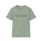 ignores all commands_BLACK T‑Shirt