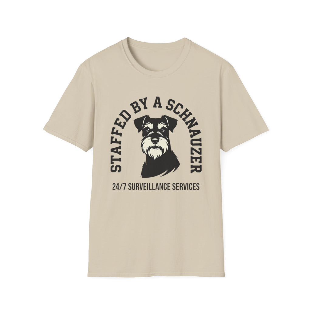 Staffed By A Schnauzer T-Shirt