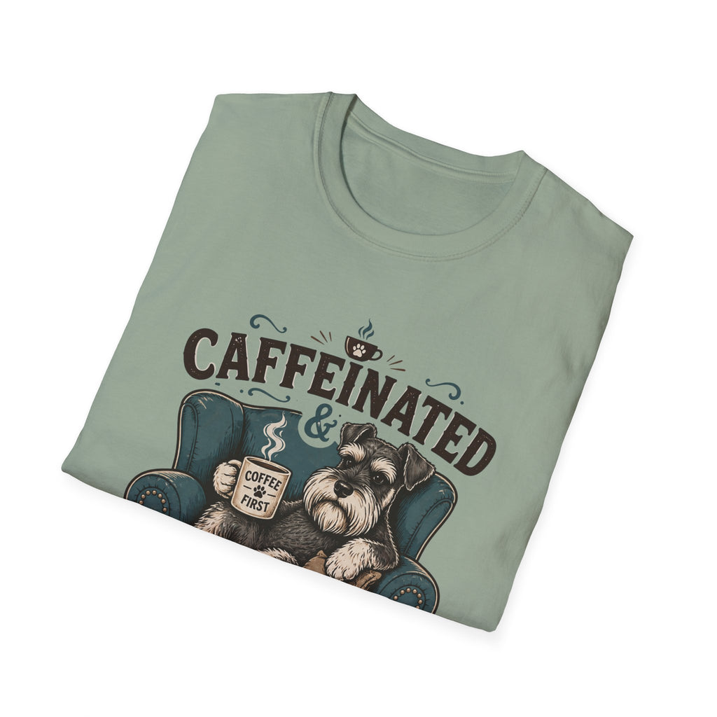 Caffeinated & Schnauzer-Obsessed T-Shirt