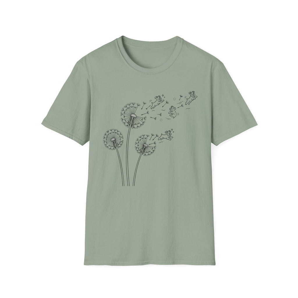 Dandelion Flight_BLACK T‑Shirt