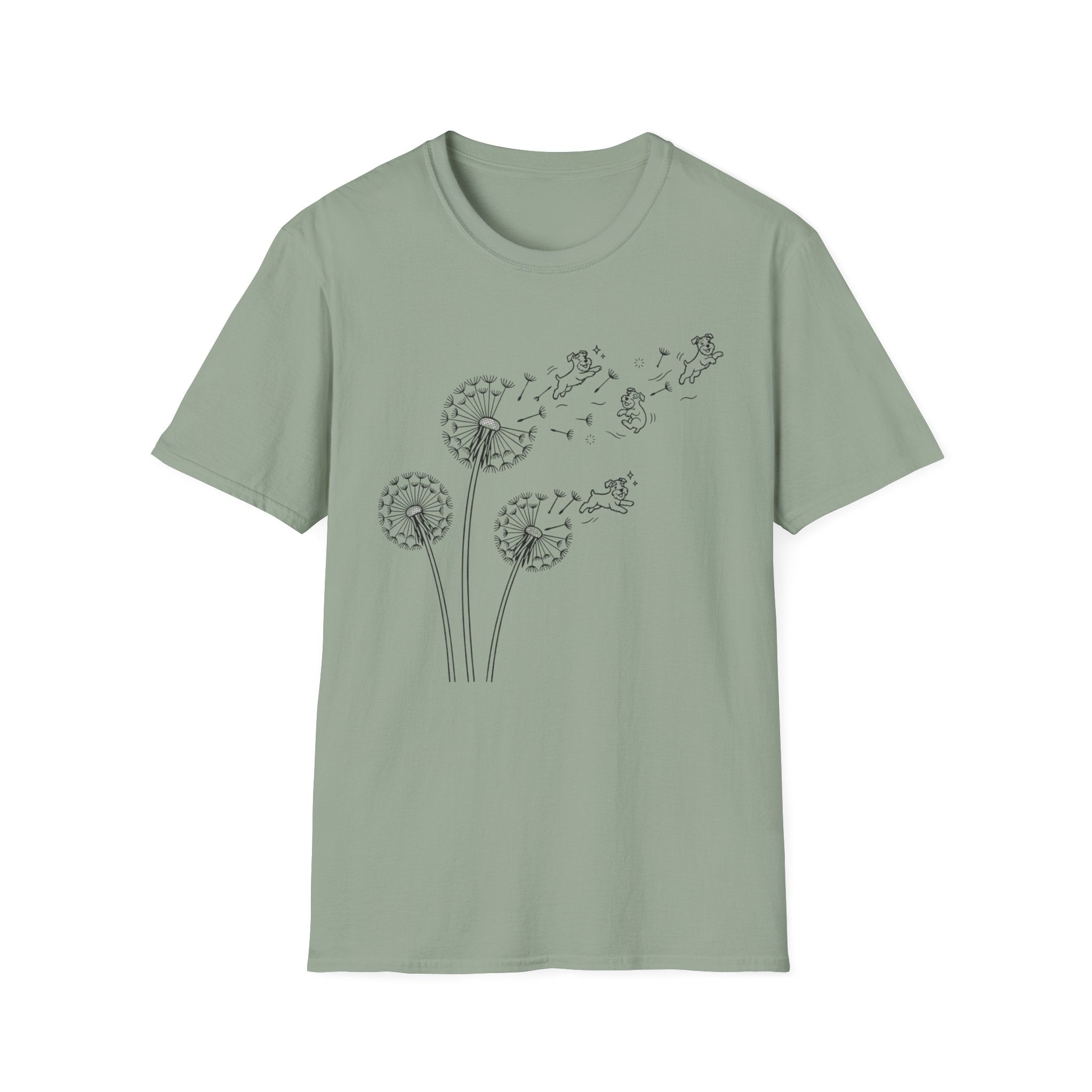 Dandelion Flight_BLACK T‑Shirt