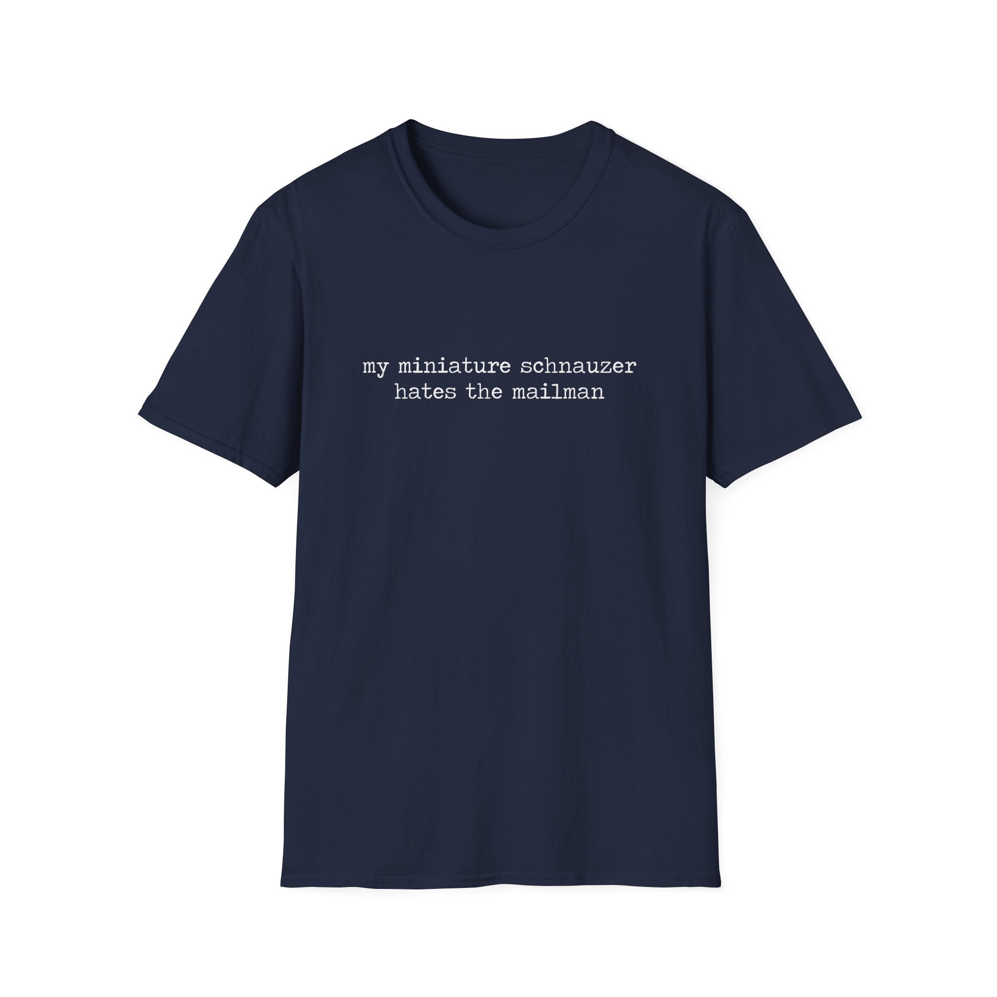 hates the mailman_WHITE T-Shirt