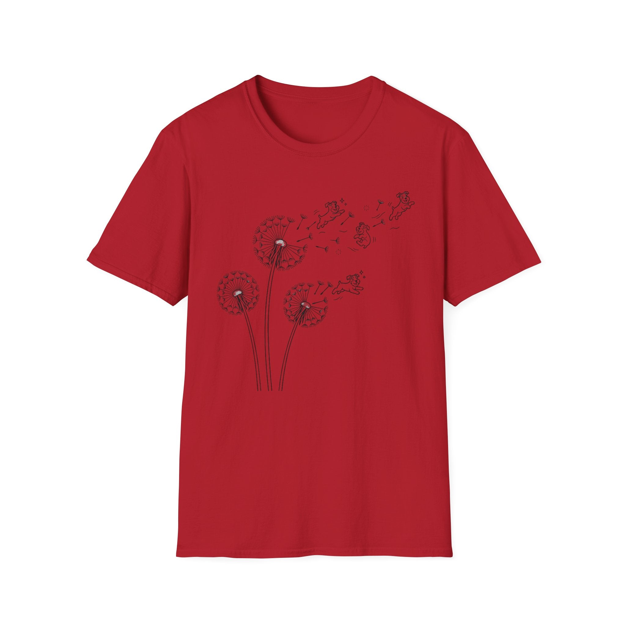 Dandelion Flight_BLACK T‑Shirt