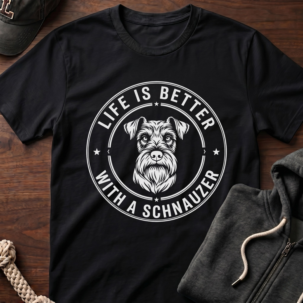 Life Is Better_White Text T-Shirt