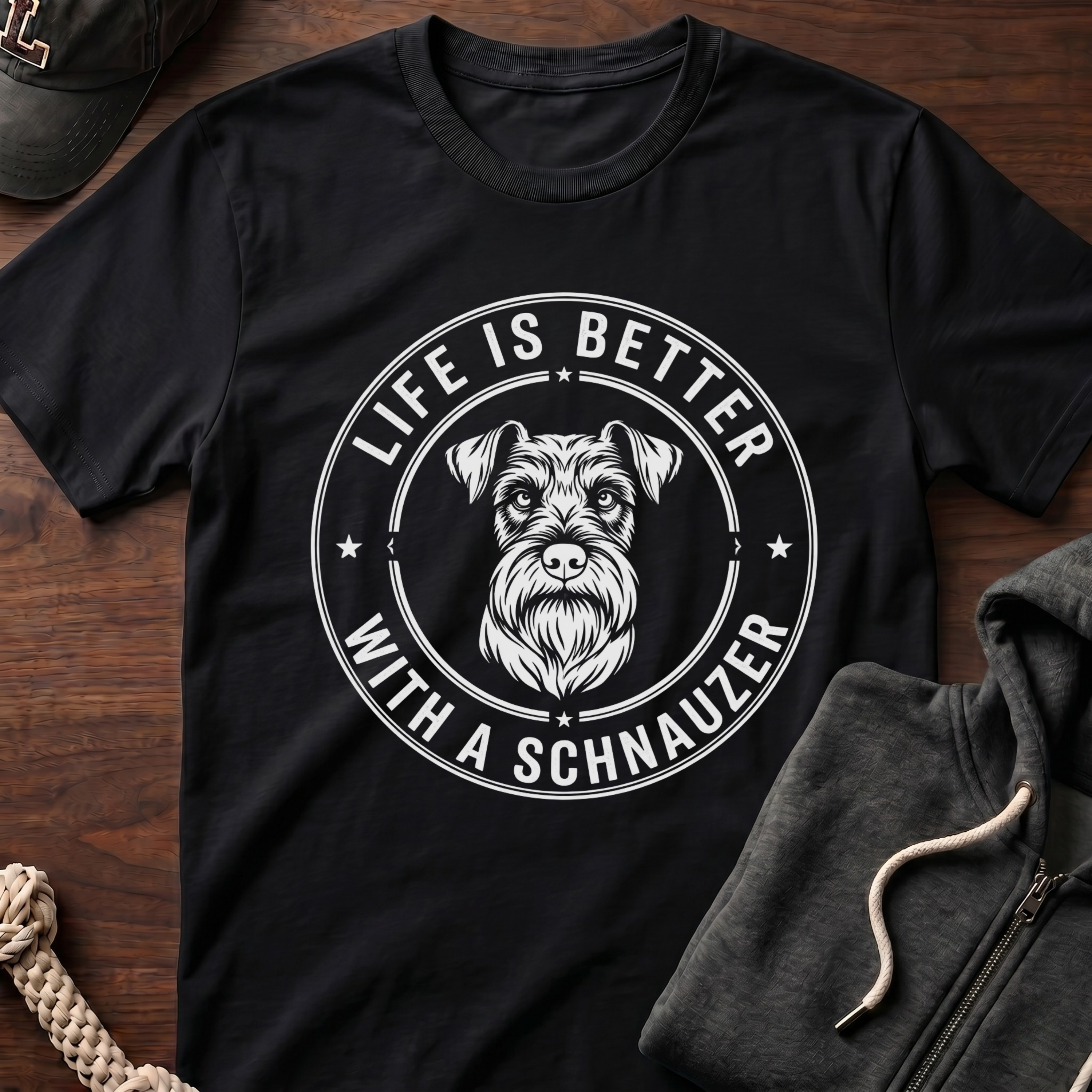 Life Is Better_White Text T-Shirt