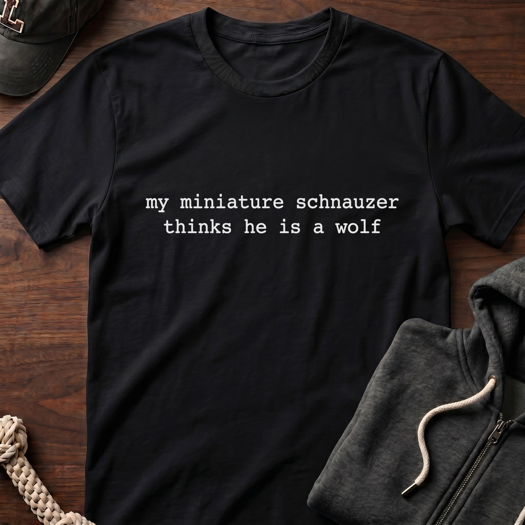 thinks he is a wolf WHITE T-Shirt