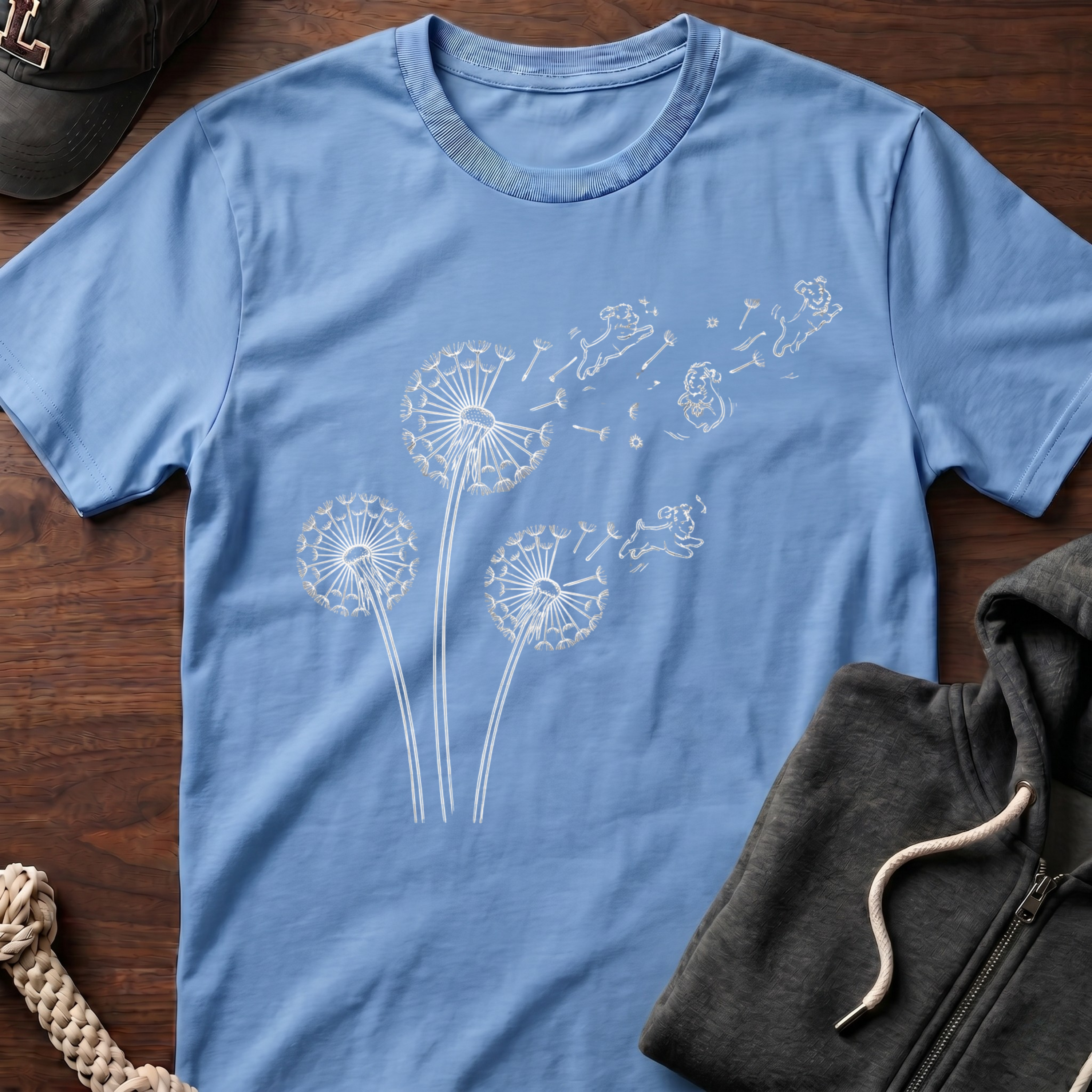Dandelion Flight_WHITE T-Shirt