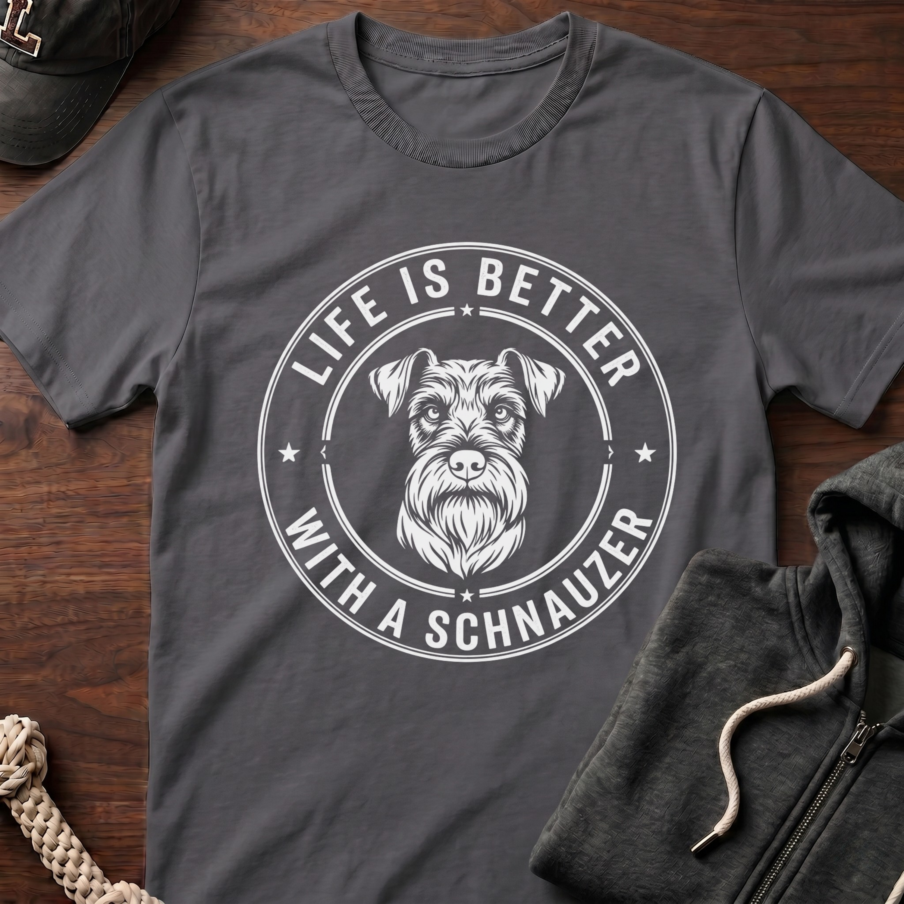 Life Is Better_White Text T-Shirt