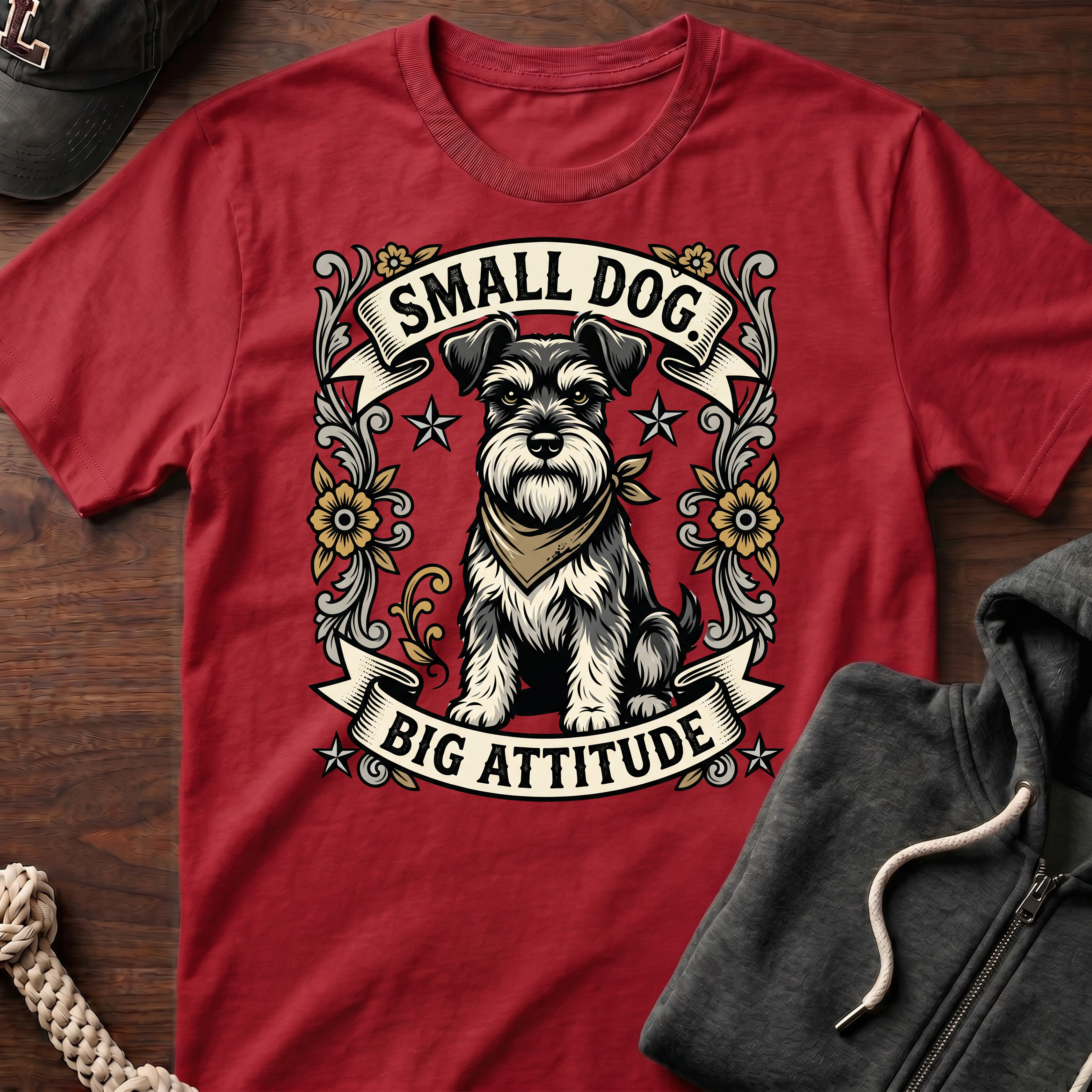 Small Dog Big Attitude T‑Shirt